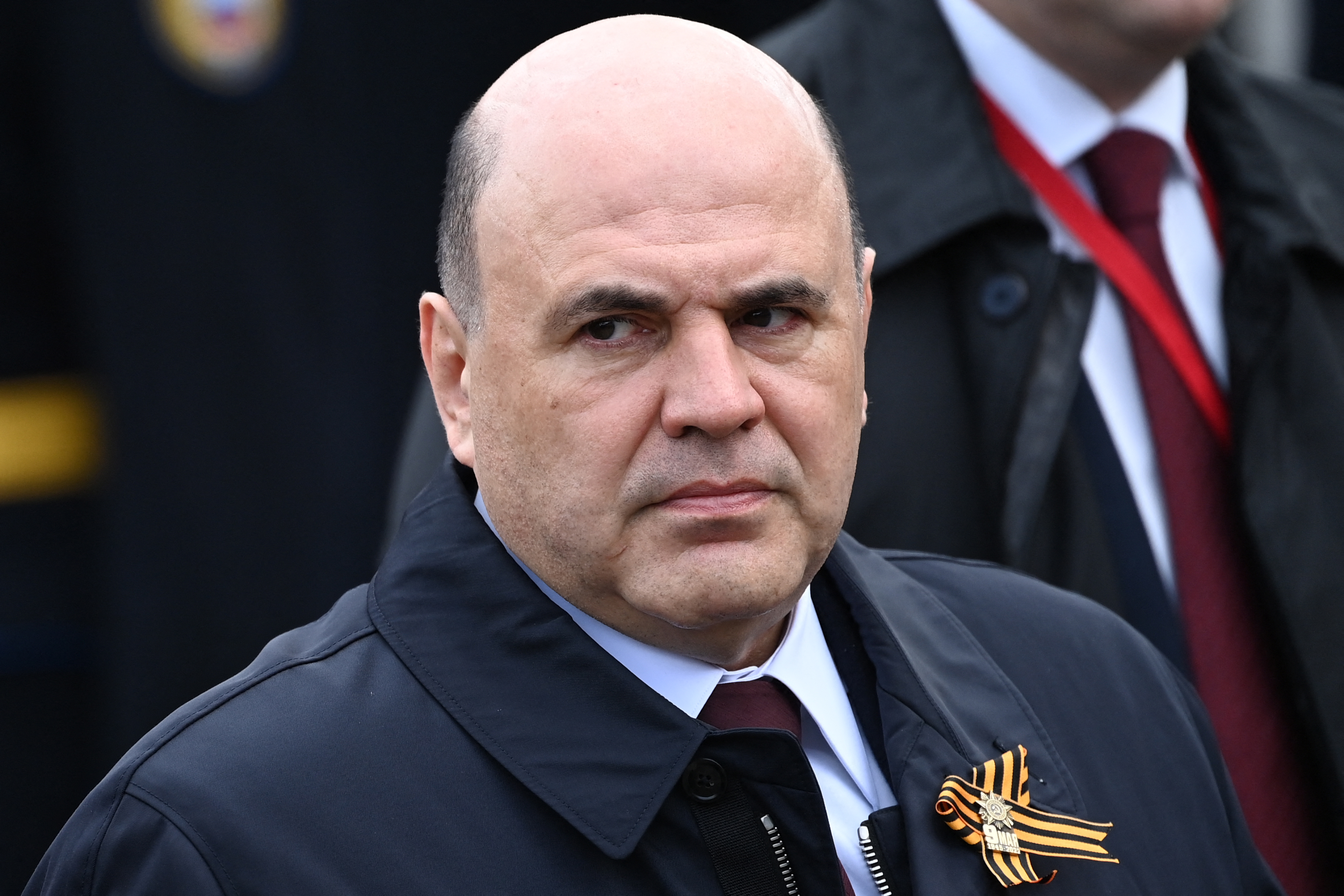 Russian Prime Minister Mikhail Mishustin, pictured here at the Victory Day military parade at Red Square in Moscow on May 9, hopes Russia will be considered by the Bureau International des Expositions as a future host.