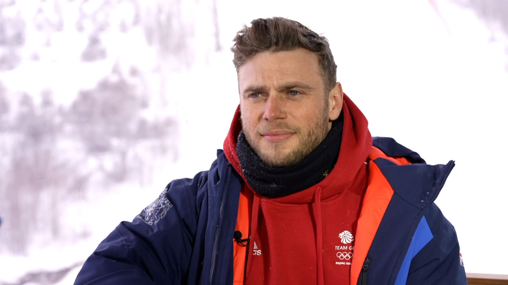 Gus Kenworthy during his interview with CNN.