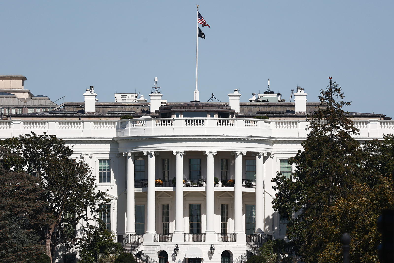 View of The White House in Washington, DC on October 20, 2022. 