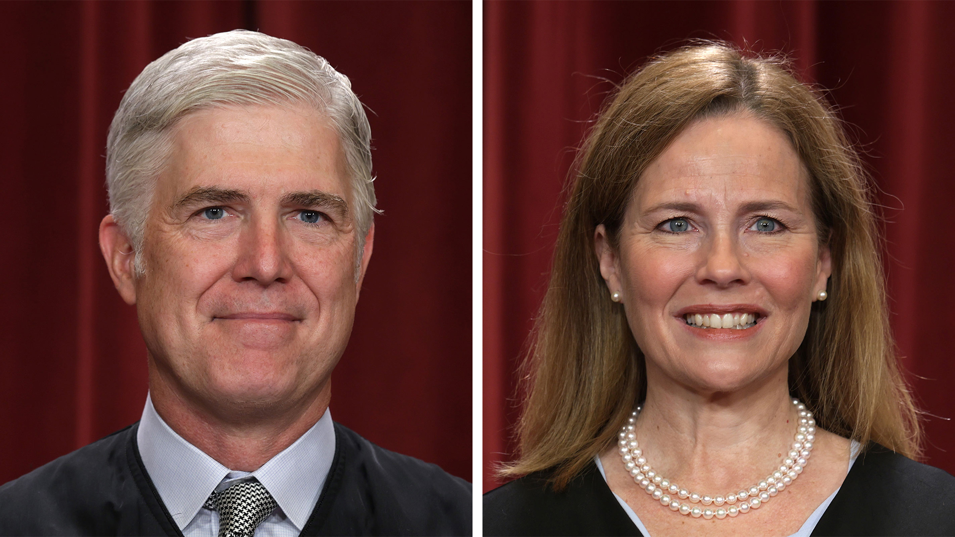 United States Supreme Court Associate Justices Neil Gorsuch and Amy Coney Barrett.