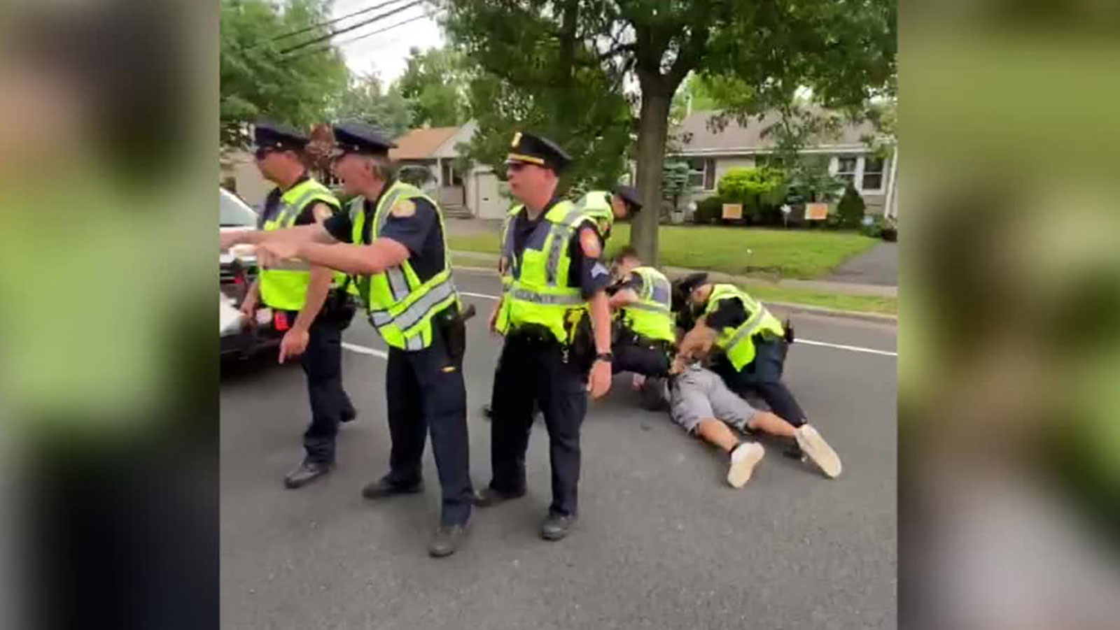 Video Appears To Show Police Officers Shoving Black Protester To Ground ...