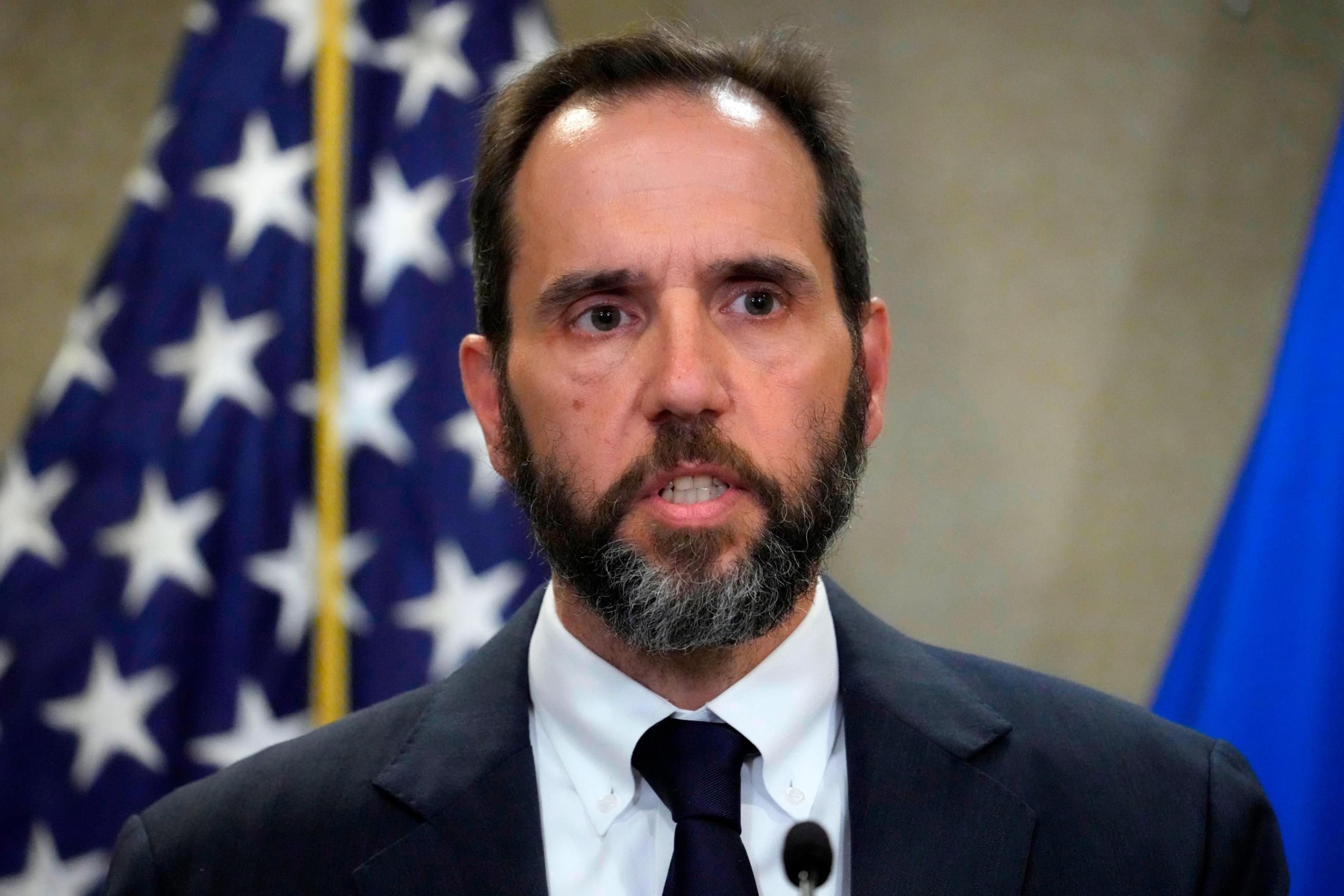 Special counsel Jack Smith speaks to reporters on June 9 in Washington, DC.