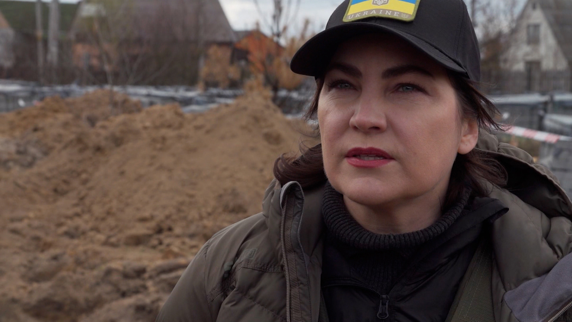 Iryna Venediktova, Ukraine’s prosecutor general speaks with CNN in Bucha on April 11. 