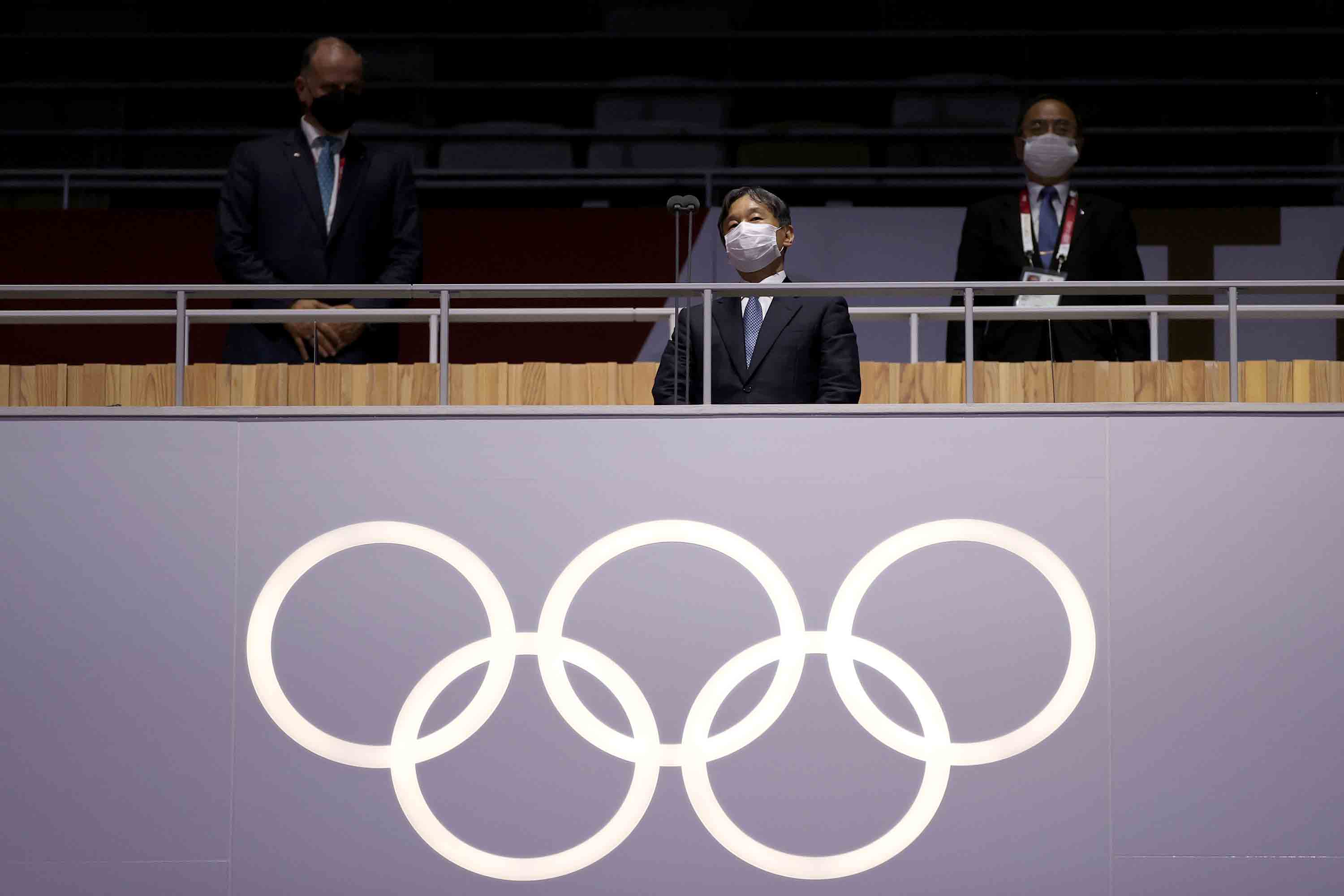Japan's Emperor Naruhito declares the Olympic Games open.