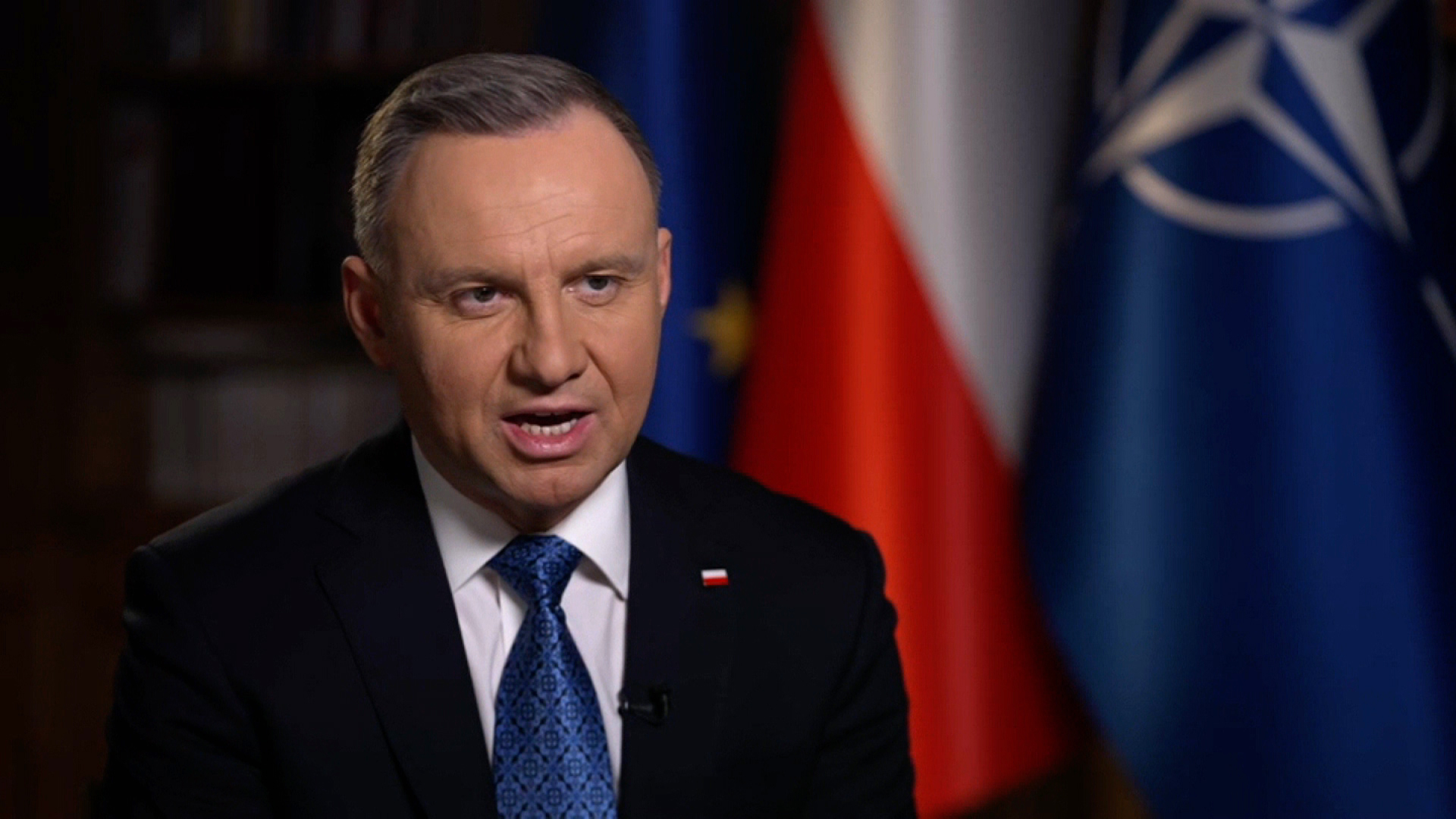 Poland's President Andrzej Duda speaks to CNN's Christiane Amanpour in an interview.