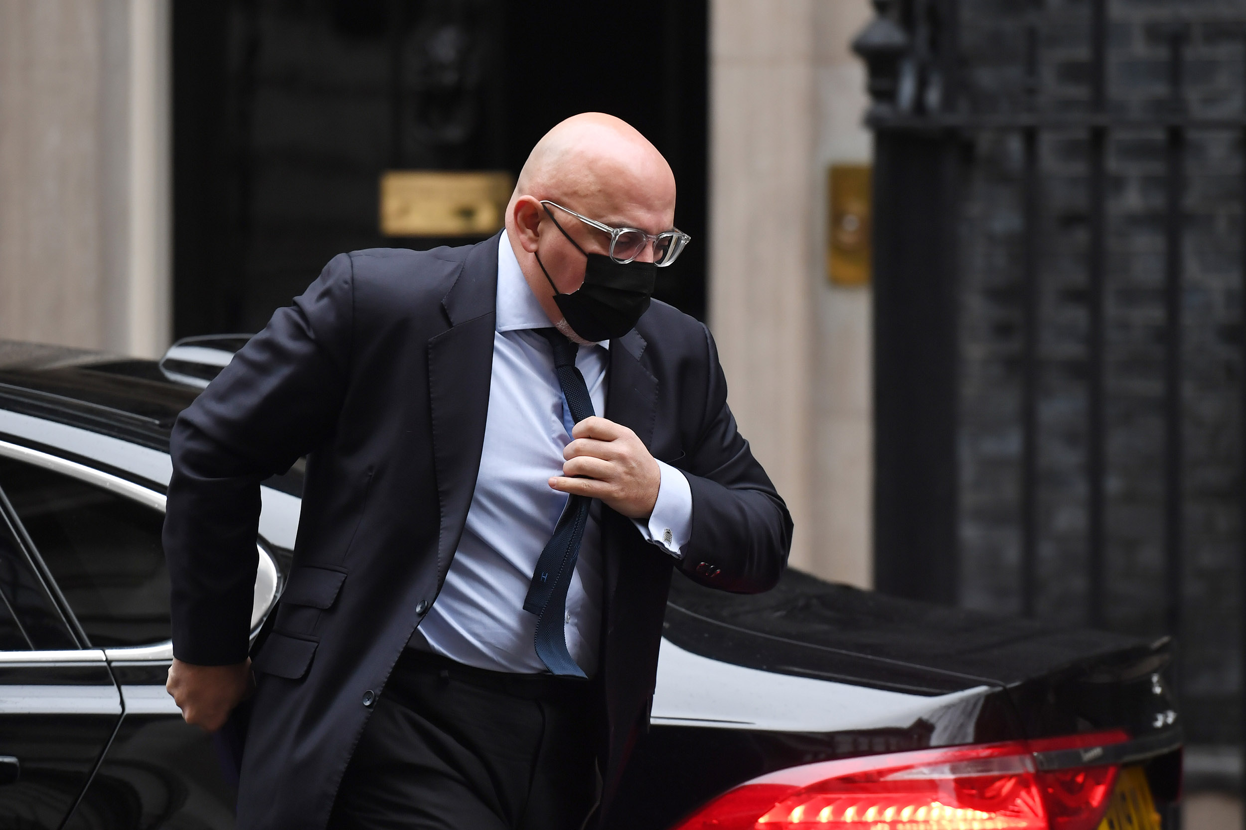 UK vaccine minister Nadhim Zahawi arrives at 10 Downing Street, London, on January 5, 2021. 