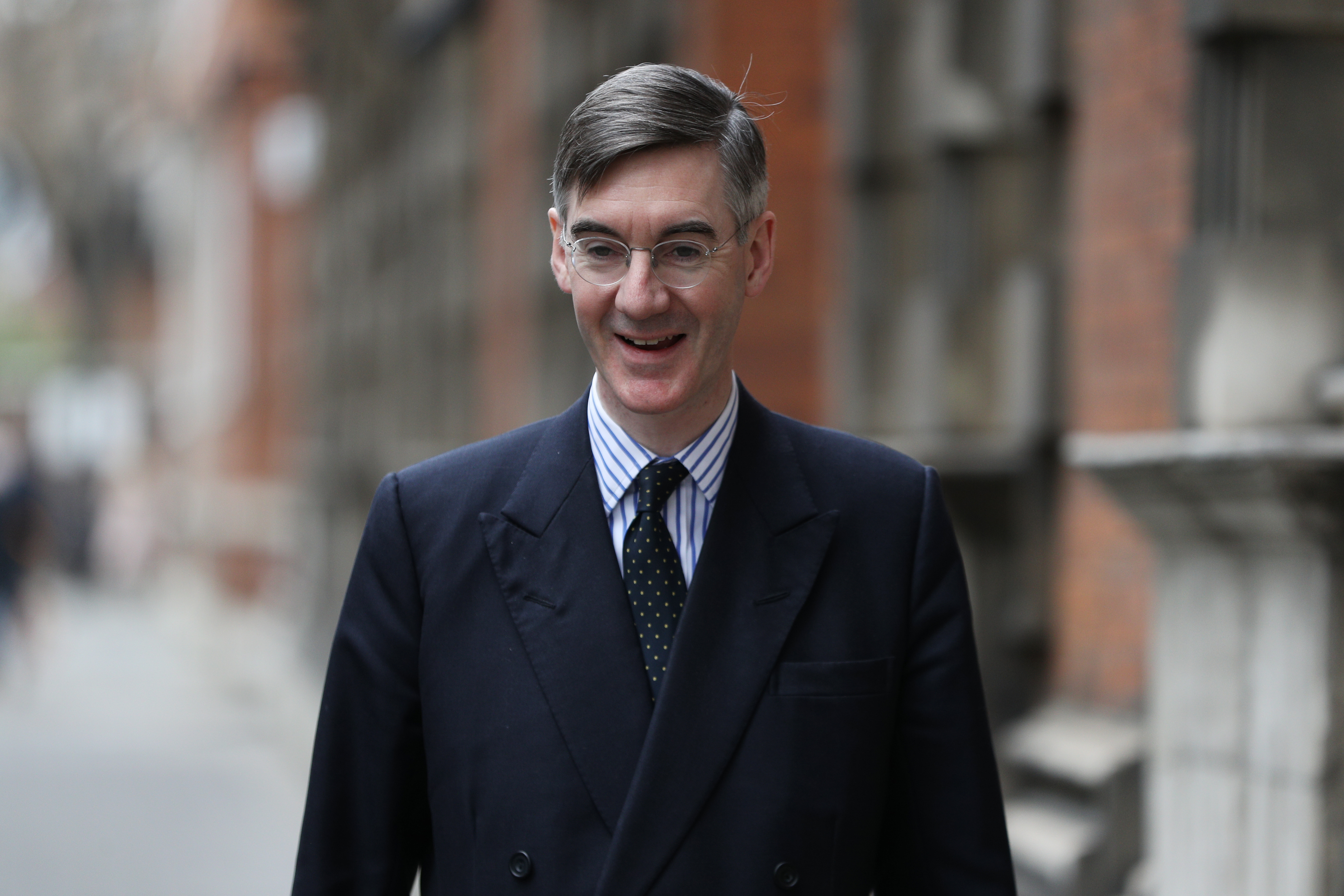 MP Jacob Rees-Mogg pictured on March 27.
