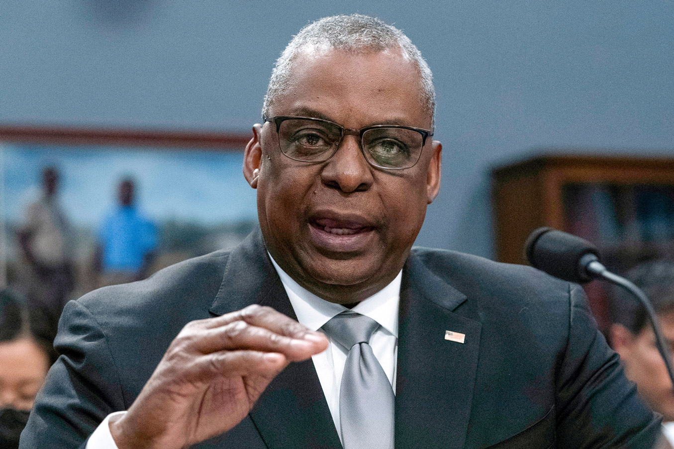 Secretary of Defense Lloyd Austin testifies before the House Committee on Appropriations Subcommittee on Defense on Capitol Hill, on May 11.