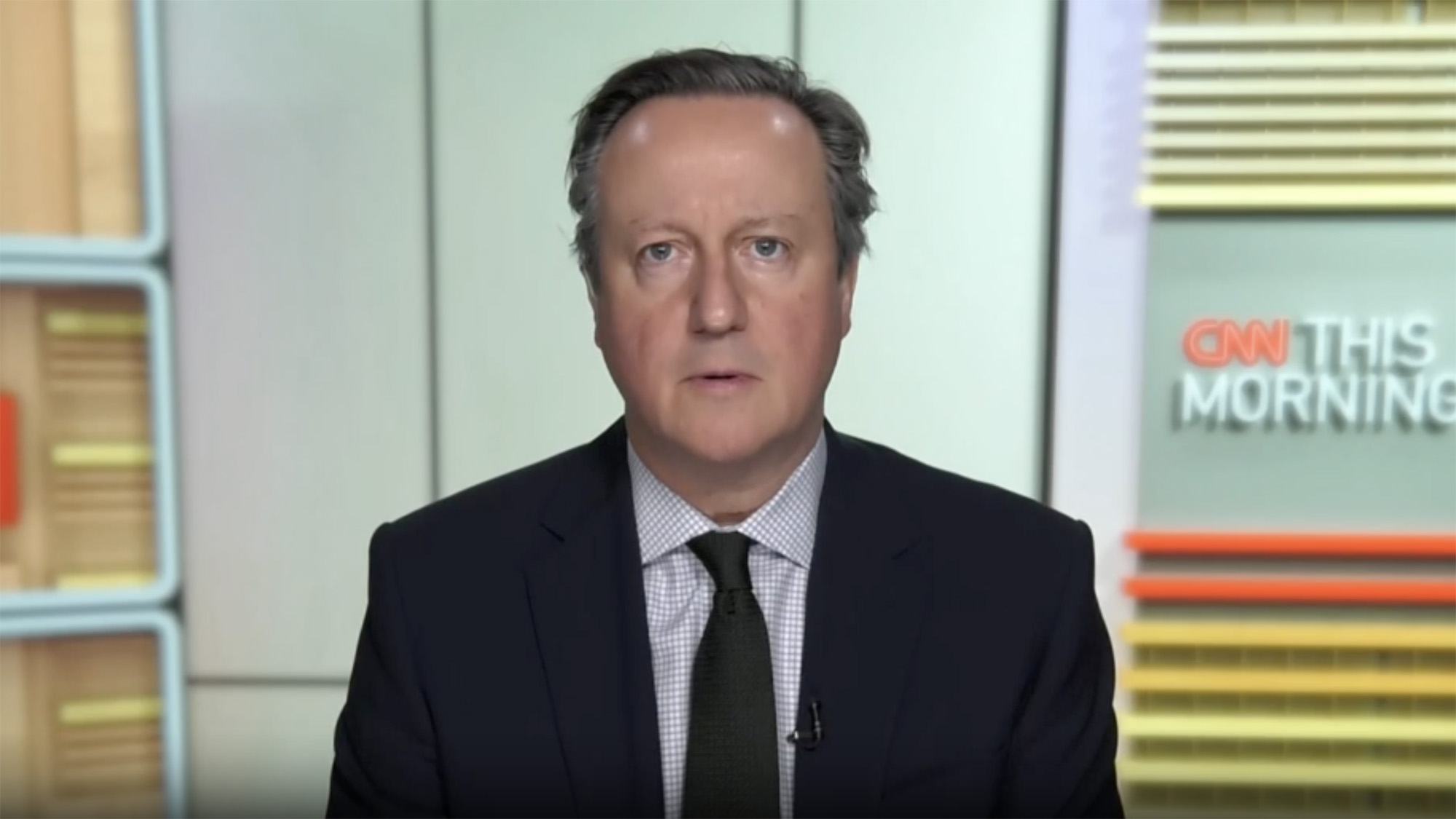 British Foreign Secretary David Cameron speaks to CNN on December 7.