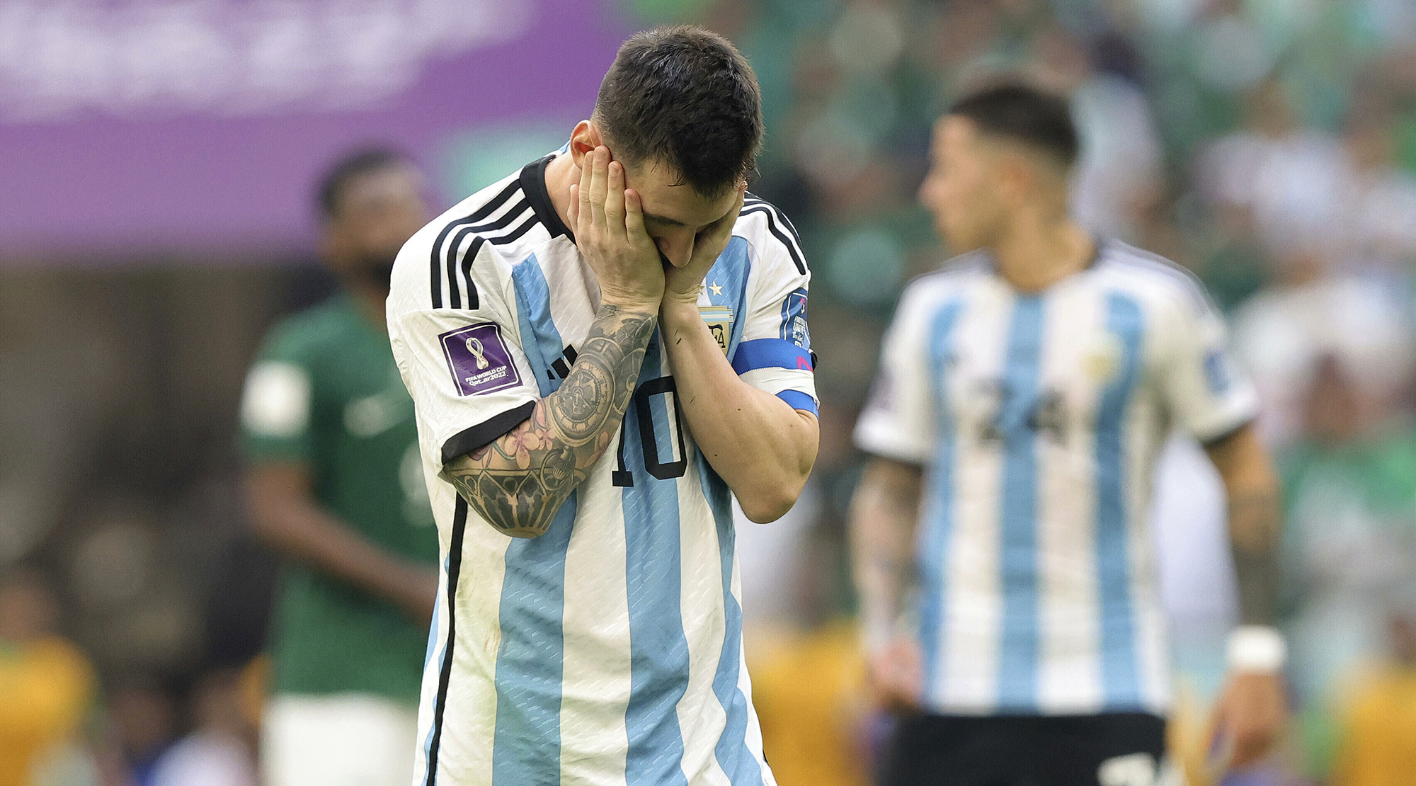 Lionel Messi after losing to Saudi Arabia at the 2022 World Cup in Qatar on November 22.
