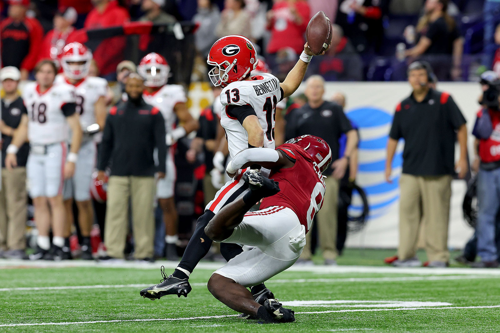 2022 College Football National Championship: Stetson Bennett rallies  Georgia past Alabama, wins first national title since 1980 - The Athletic