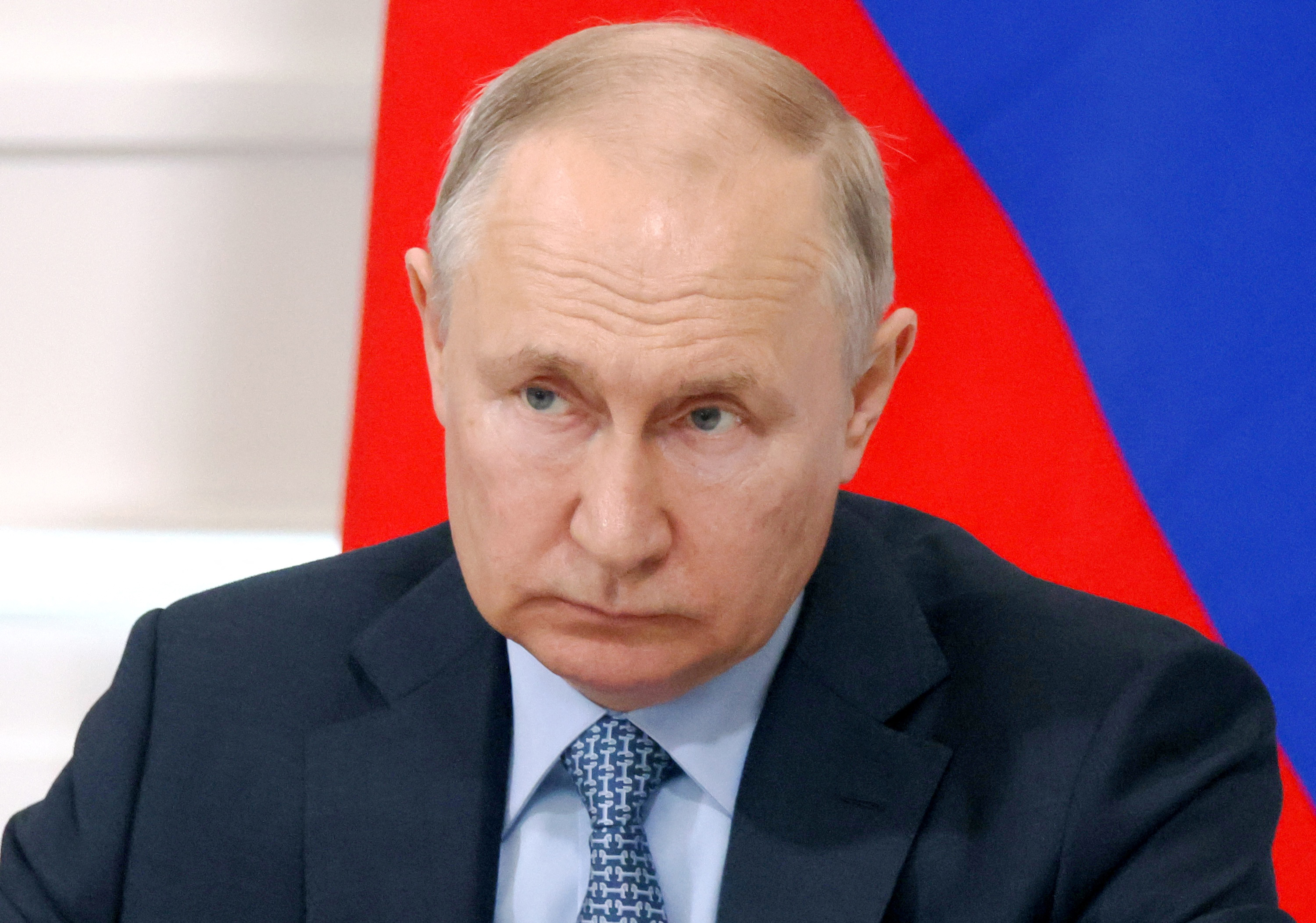 Russian President Vladimir Putin speaks at a government meeting in Moscow, on June 20.