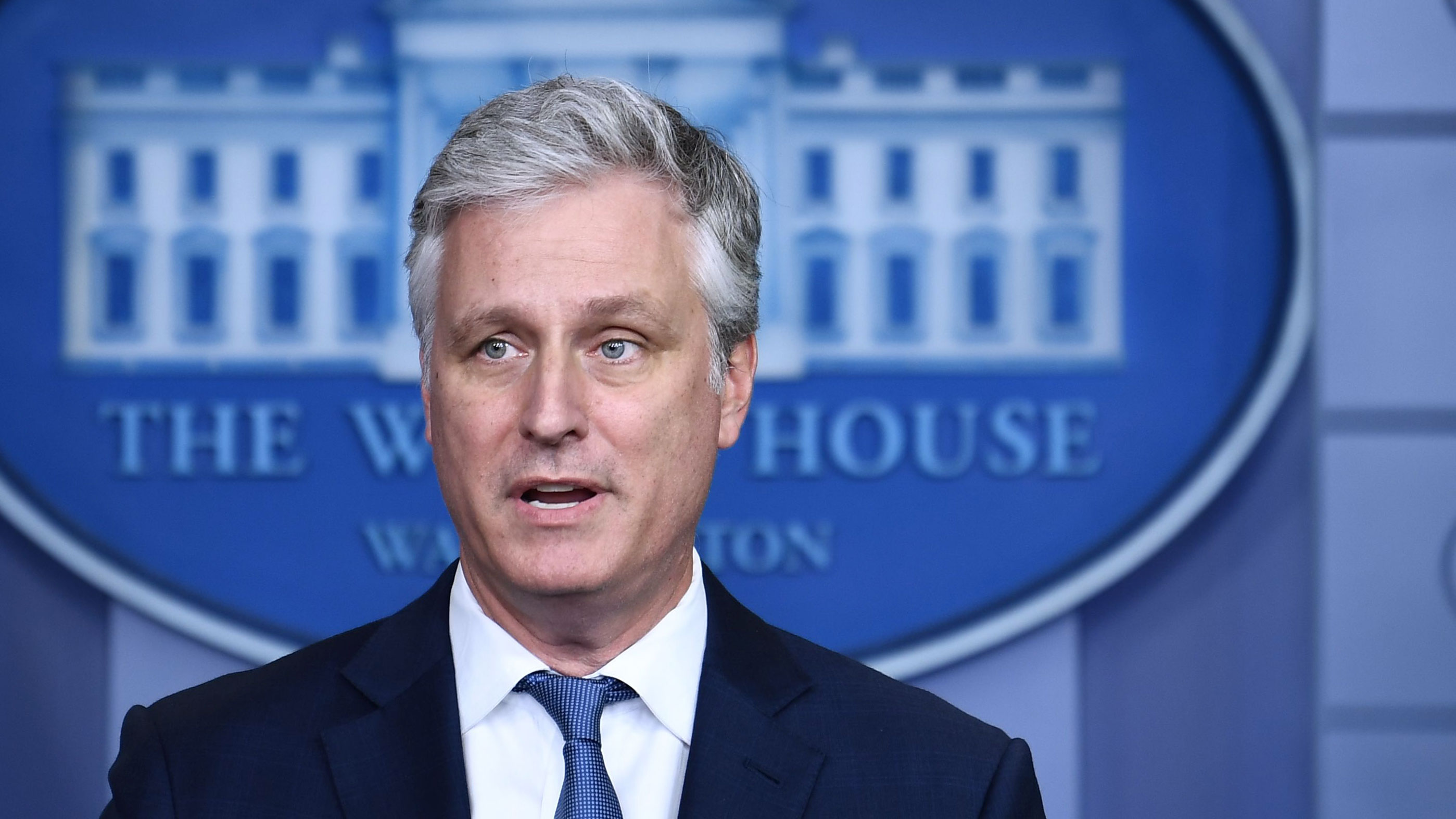 National Security Advisor Robert O'Brien speaks during a press briefing at the White House on August 13 in Washington, DC