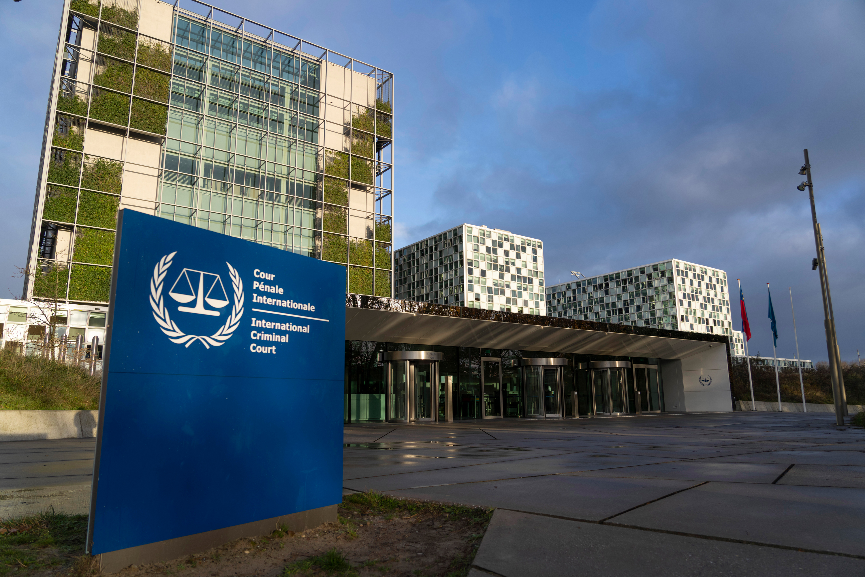 An exterior view of the International Criminal Court in The Hague, Netherlands, on December 6, 2022.