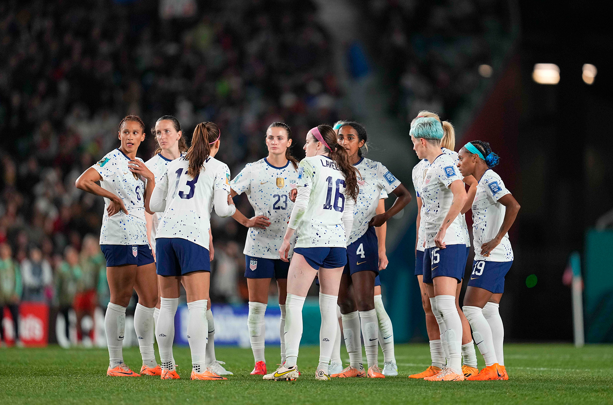 Team USA during the match against Portugal.