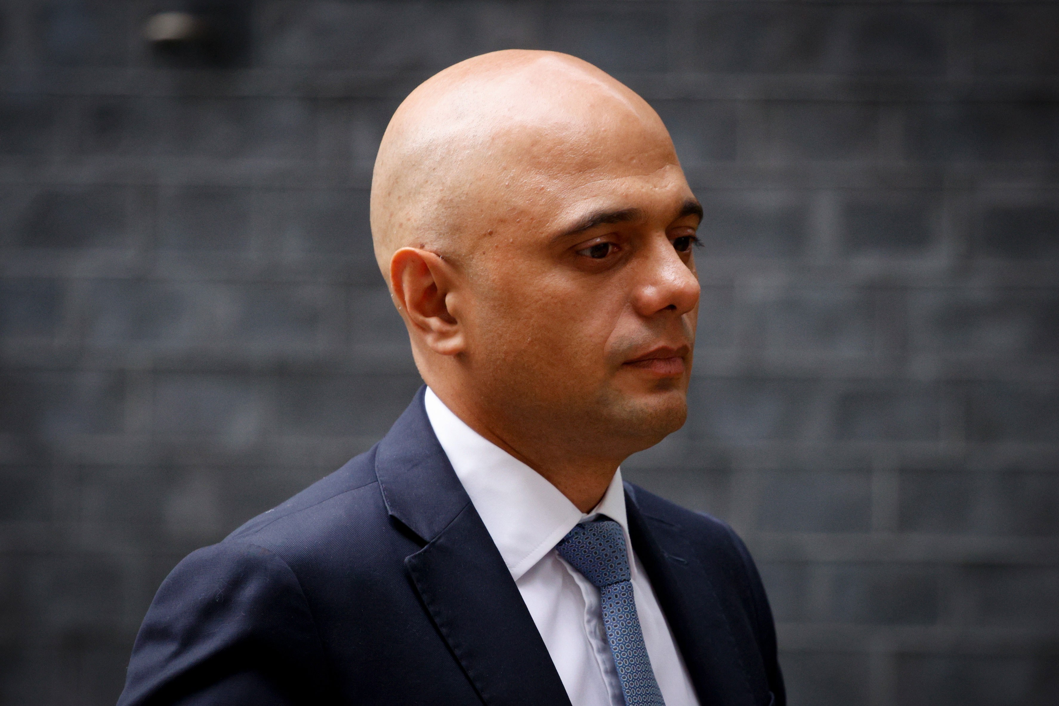 Britain’s Health Secretary Sajid Javid leaves 10 Downing Street in London on June 30, 2021.