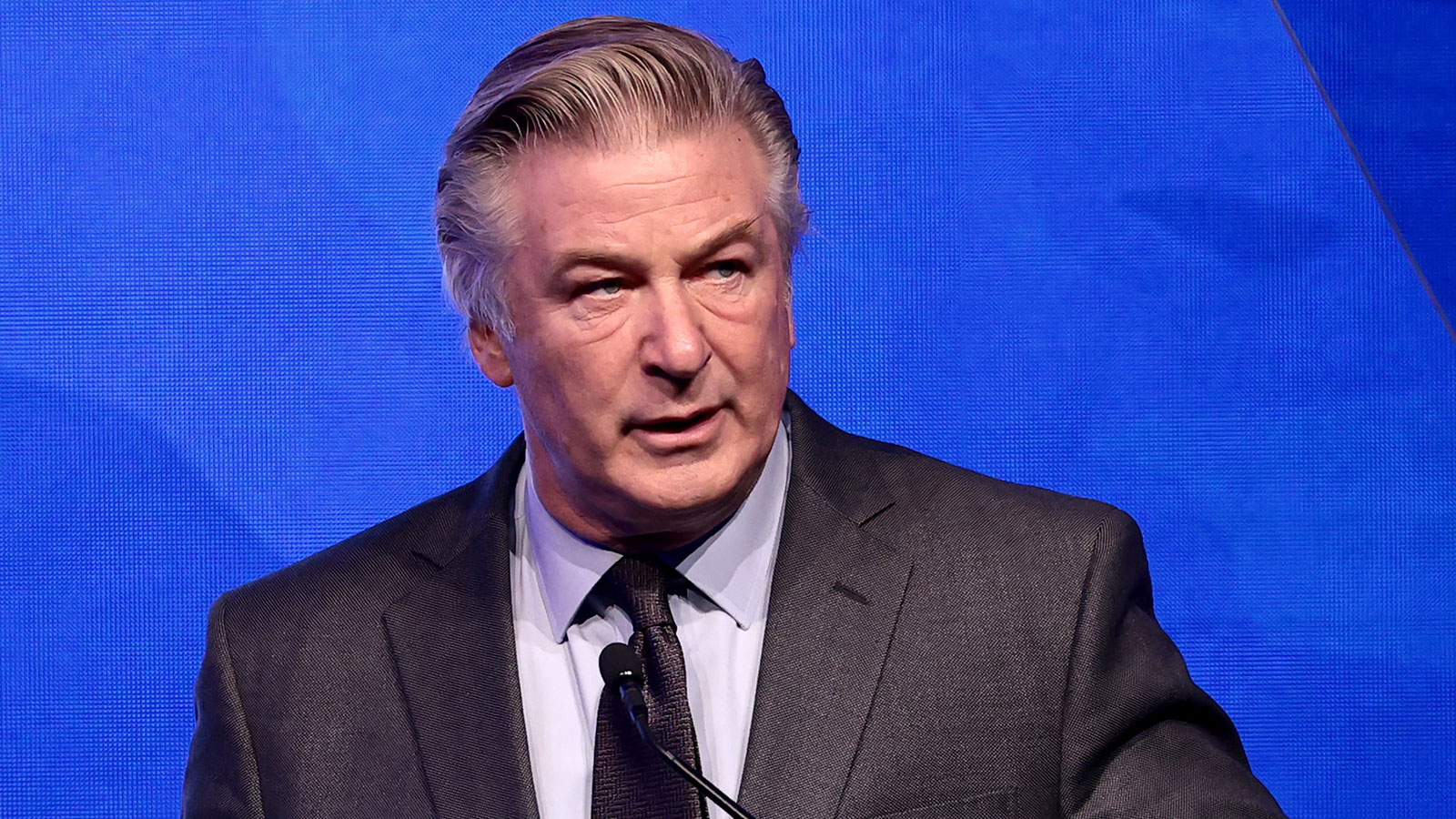 Alec Baldwin speaks during an event in December 2021 in New York.