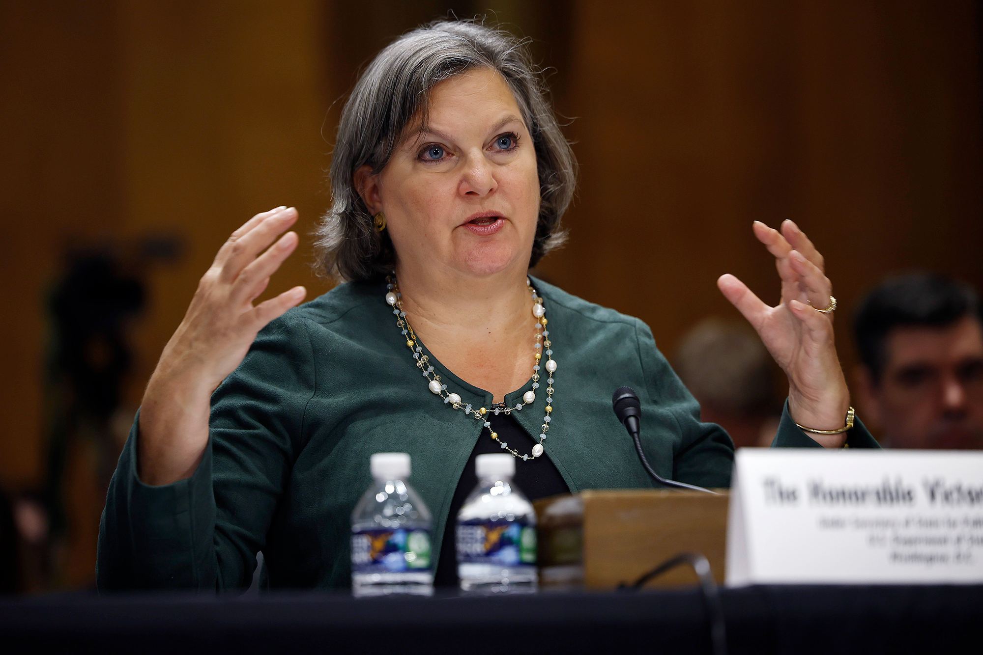 Undersecretary of State for Political Affairs Victoria Nuland testifies before the Senate Foreign Relations Committee in the Dirksen Senate Office Building on Capitol Hill on January 26, 2023, in Washington, DC.