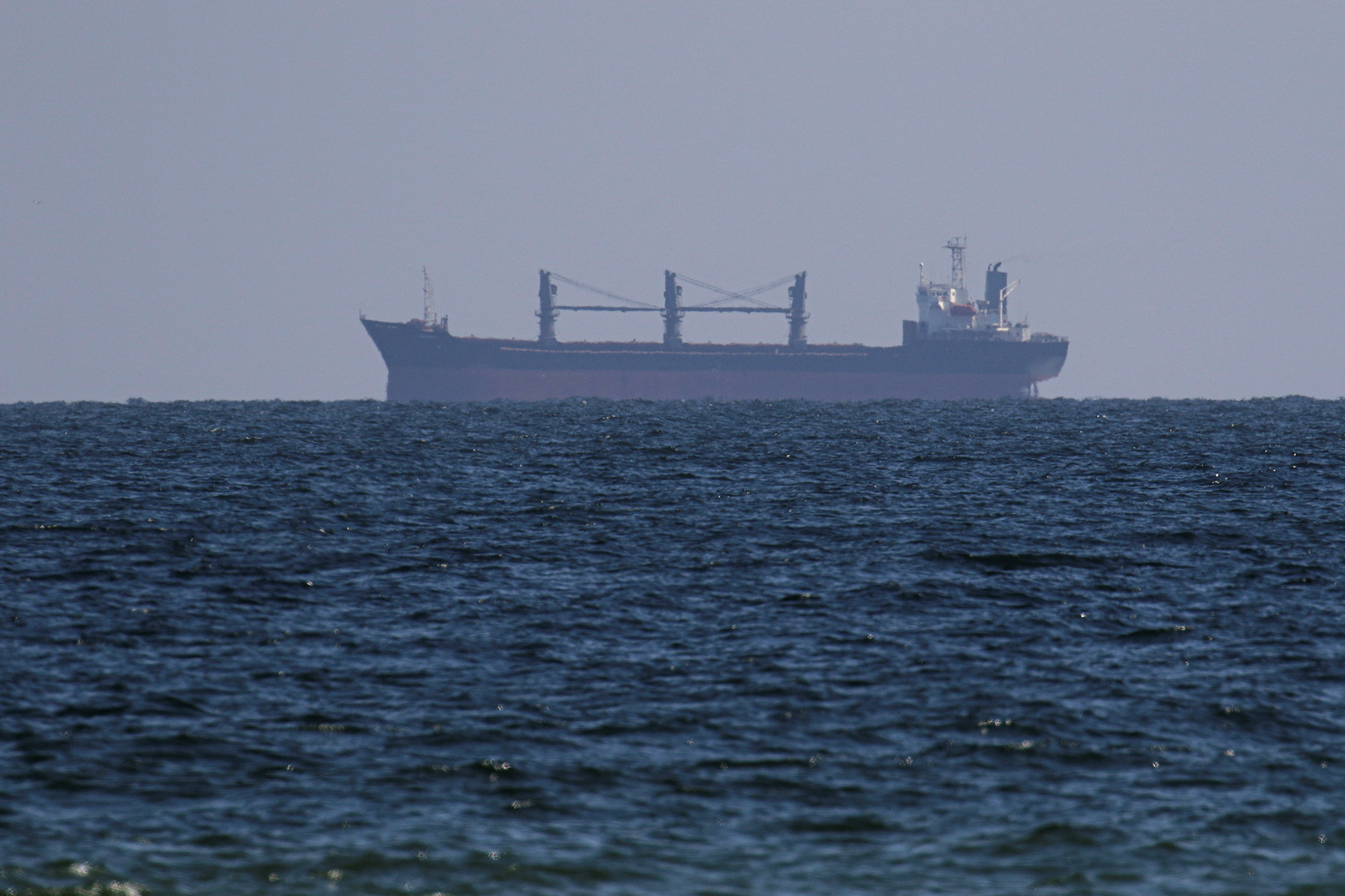 The Aroyat approaches a port near Odesa, Ukraine, on September 16. 