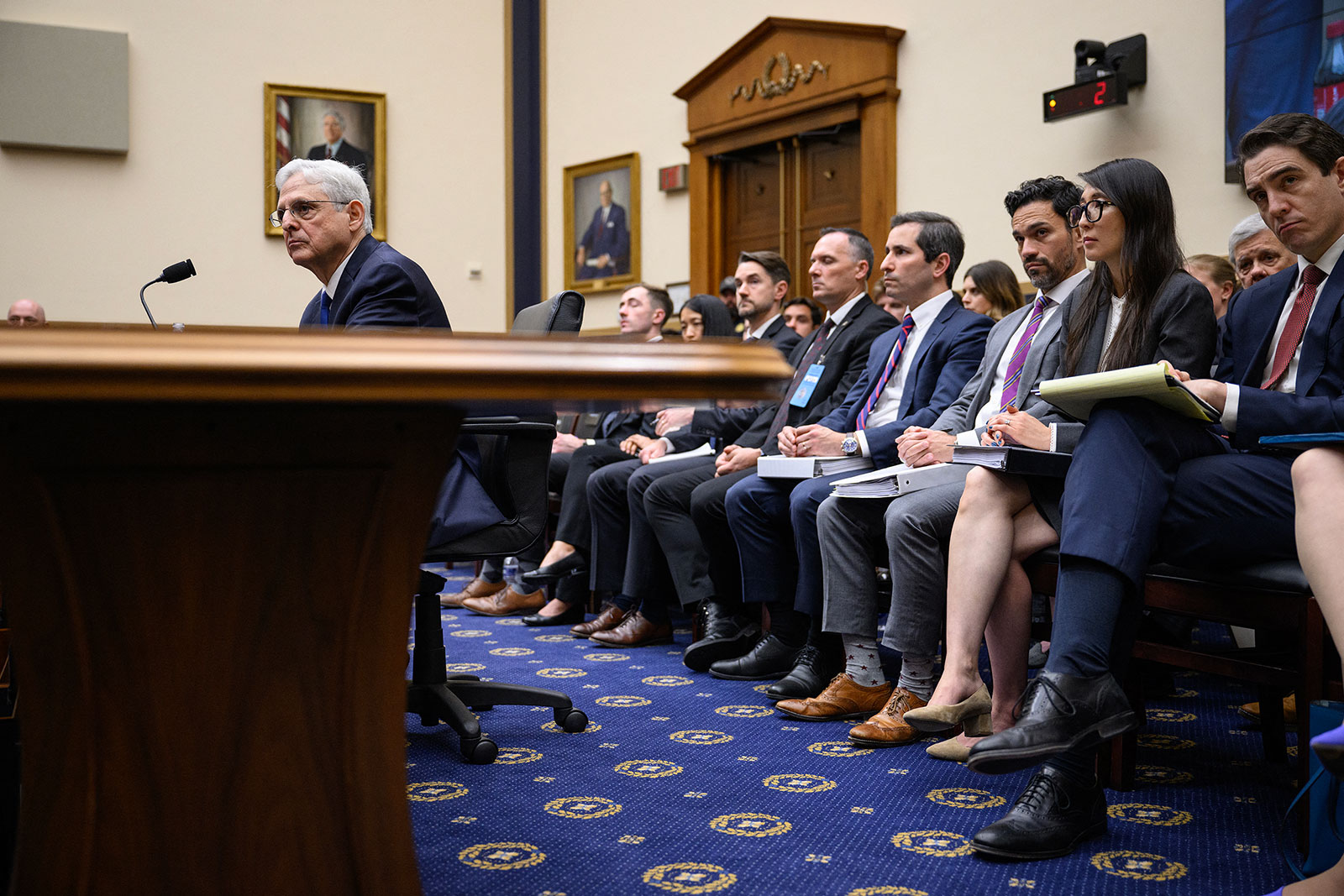 US Attorney General Merrick Garland testifies during a House Judiciary Committee hearing  in Washington, DC, on June 4.