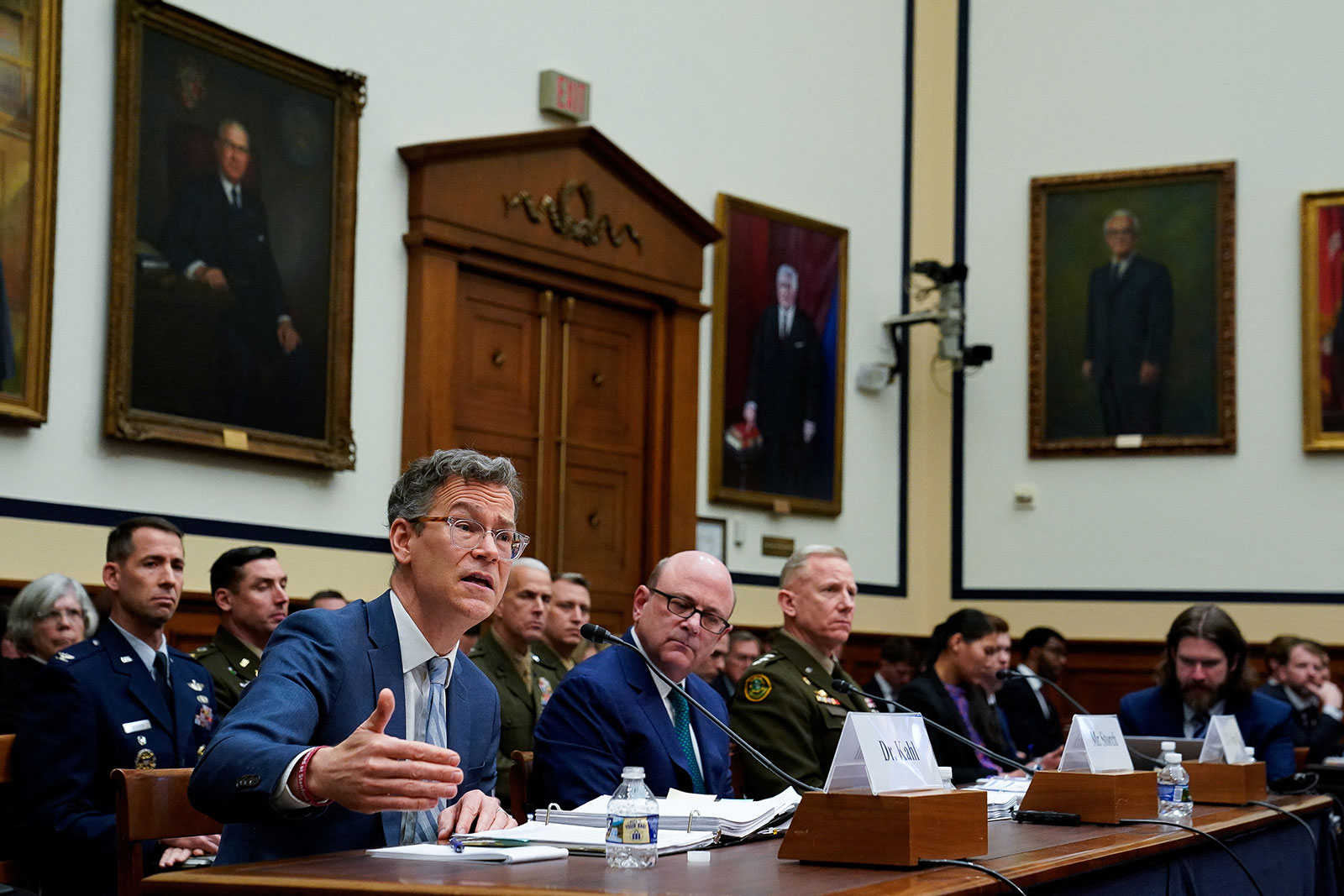 Colin Kahl, Under Secretary of Defense for Policy, testifies during a House Armed Services Committee hearing on February 28. 