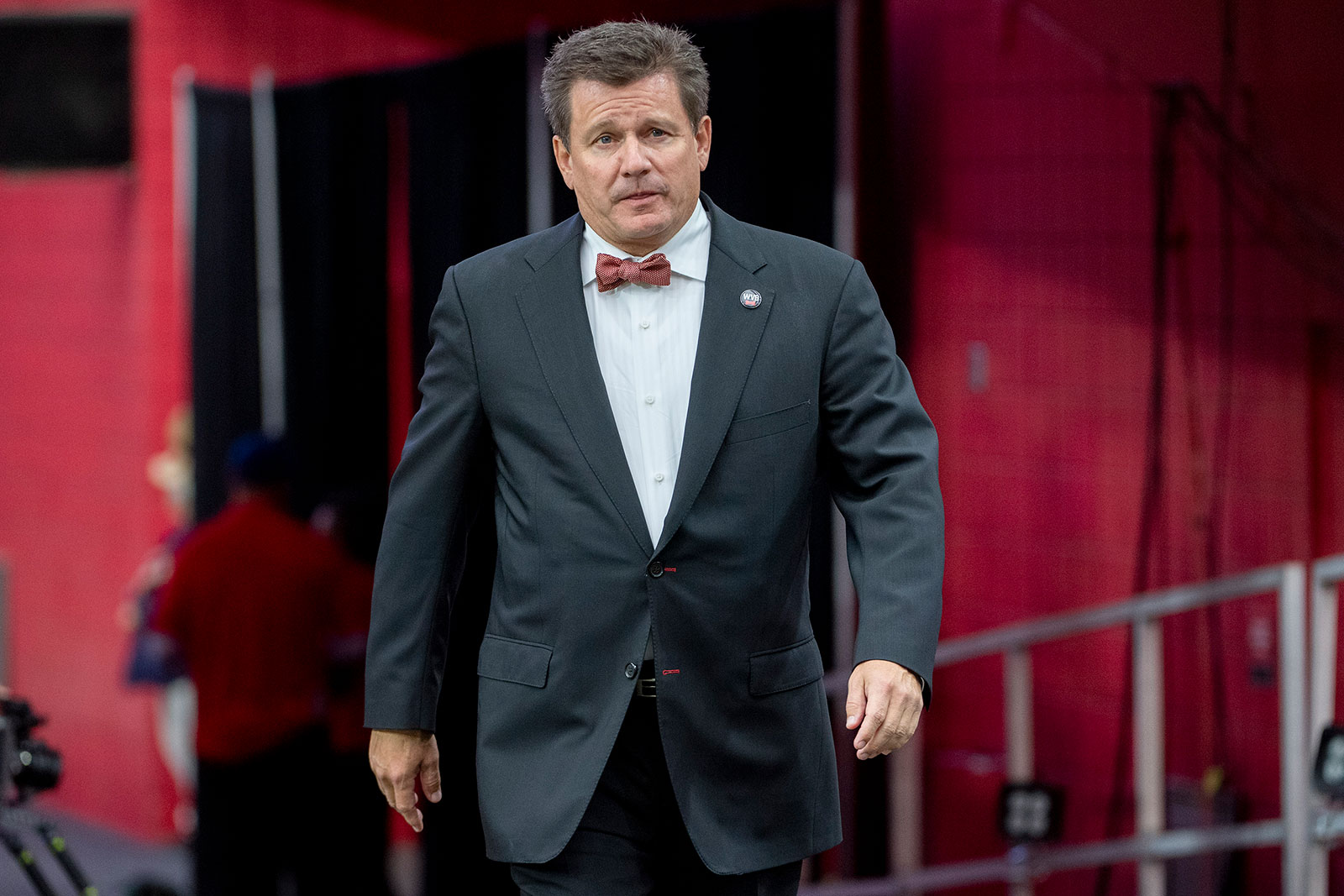 Arizona Cardinals owner Michael Bidwell walks onto the field prior to an NFL game between the Atlanta Falcons and Arizona Cardinals in 2019.
