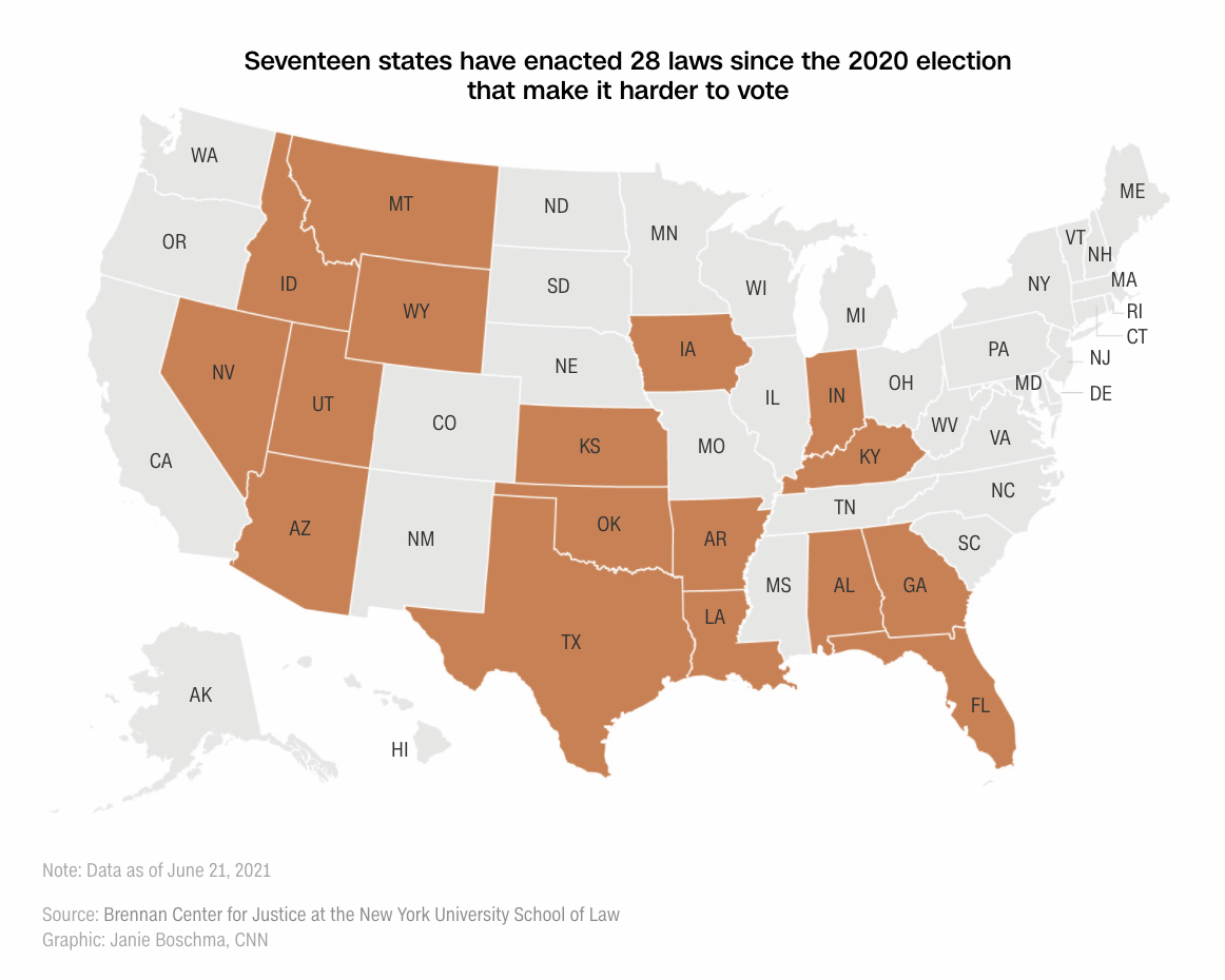 More Than A Dozen States Have Enacted New Laws Restricting Ballot