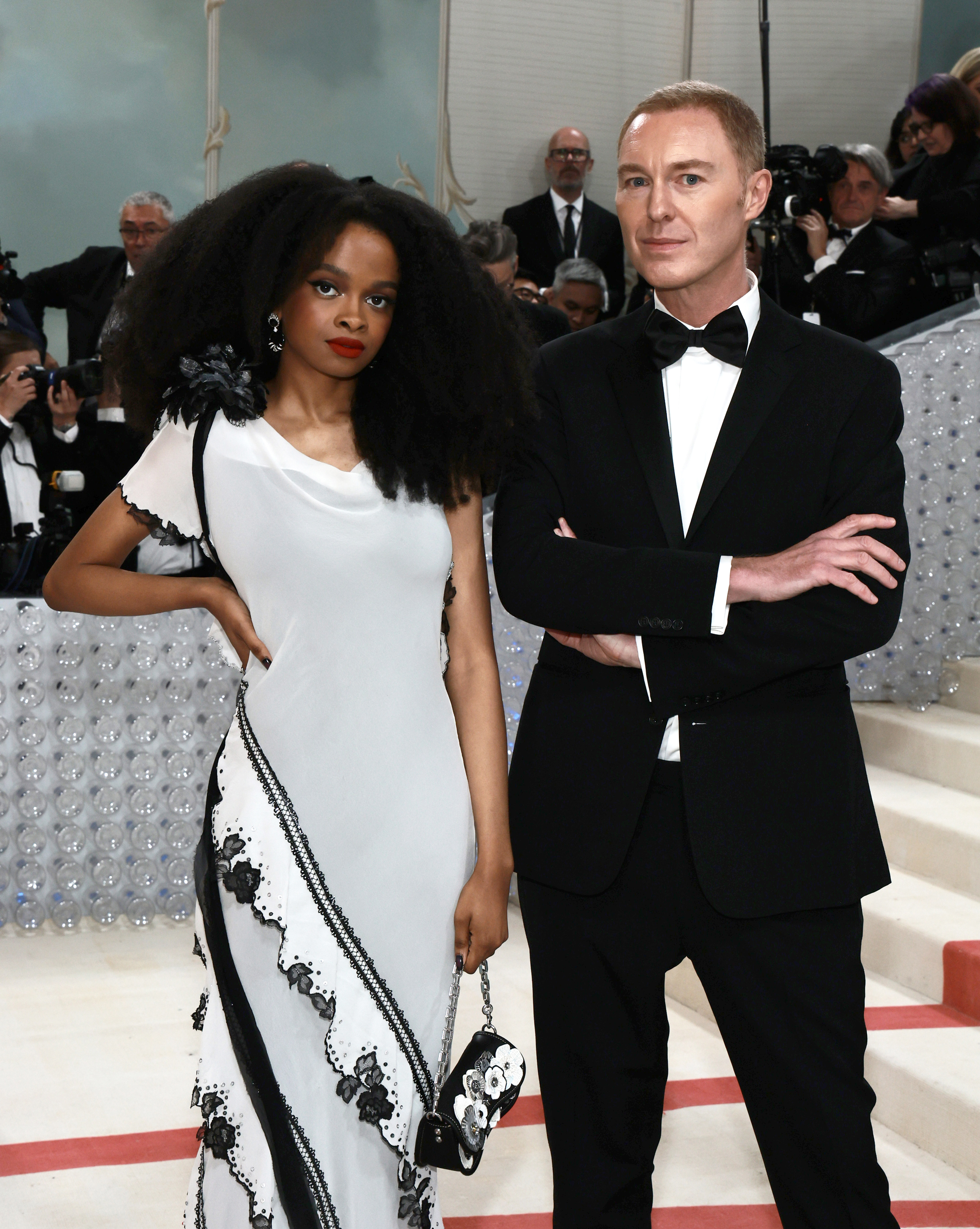 Maya Penn and Stuart Vevers attend The 2023 Met Gala Celebrating "Karl Lagerfeld: A Line Of Beauty" at The Metropolitan Museum of Art on May 1, in New York City.