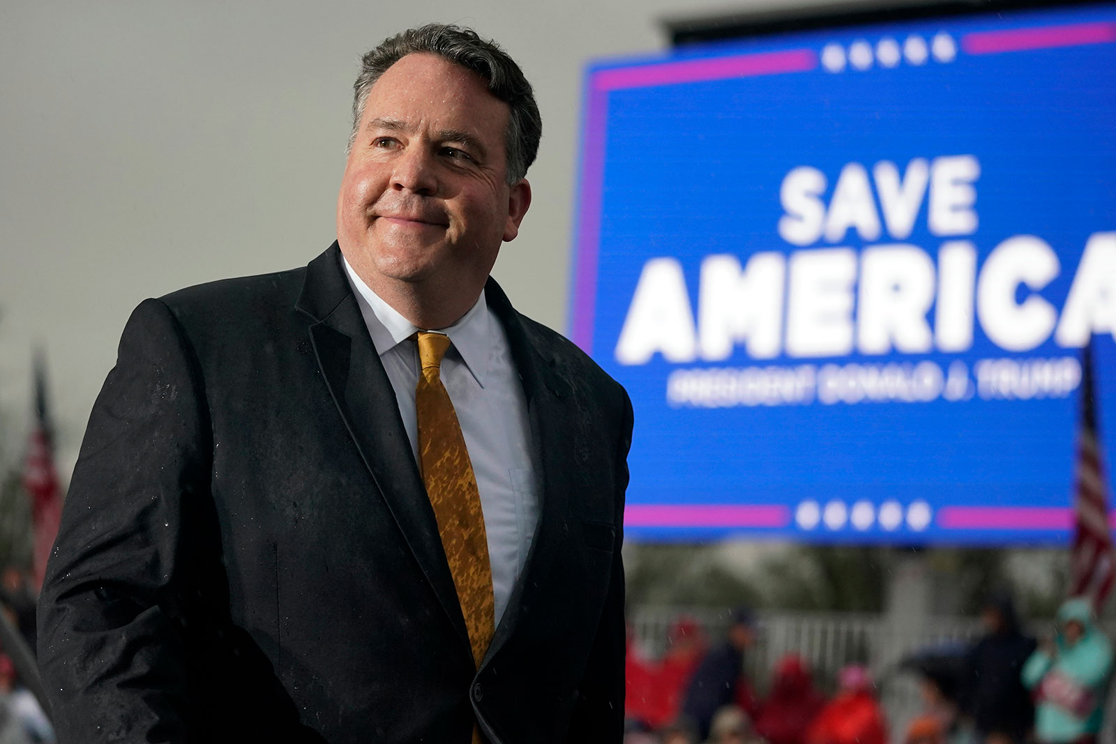 Rep. Alex Mooney attends a campaign rally at the Westmoreland Fairgrounds in Greensburg, Pennsylvania, on May 6. 