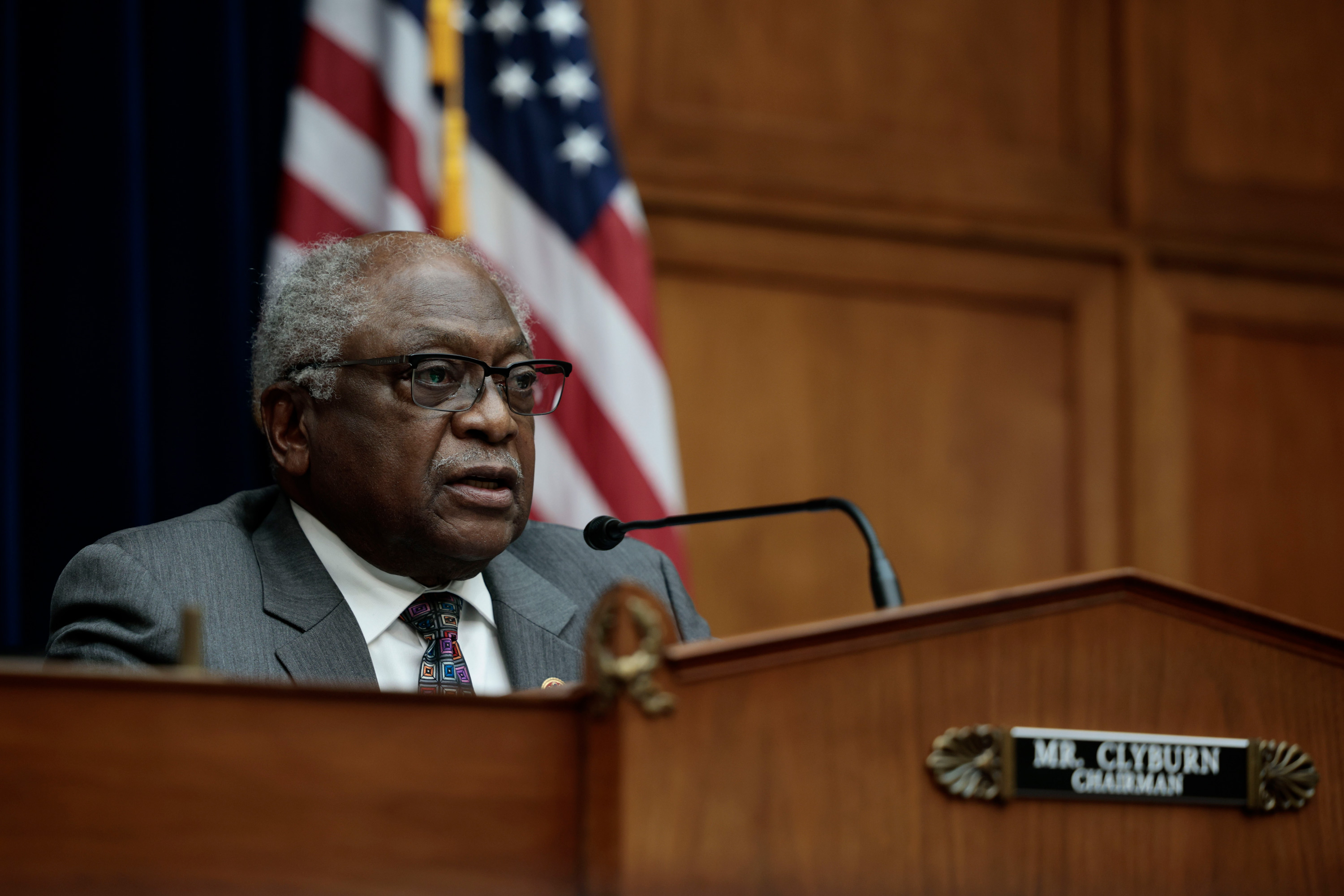 Rep. James E. Clyburn speaks during a hearing in the Rayburn House Office Building on November 17, in Washington, DC. 