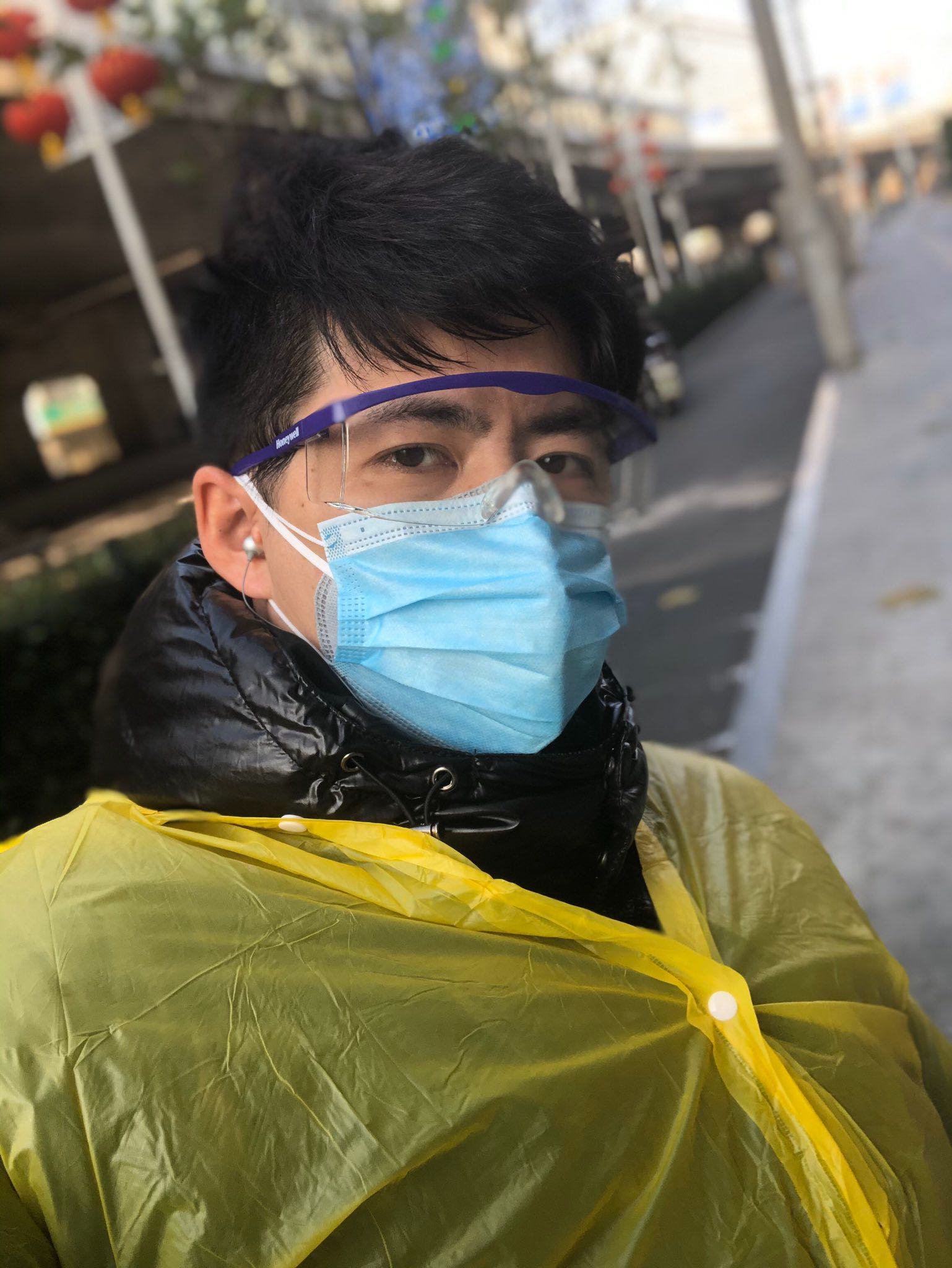 Chen Qiushi, a citizen journalist who has been forced into quarantine.