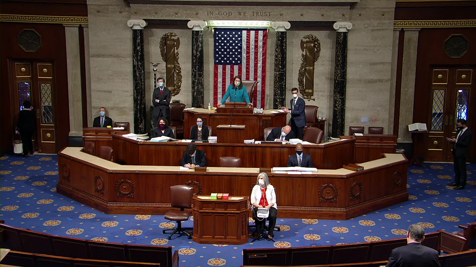 Members of The House of Representatives meet on May 15 in Washington.