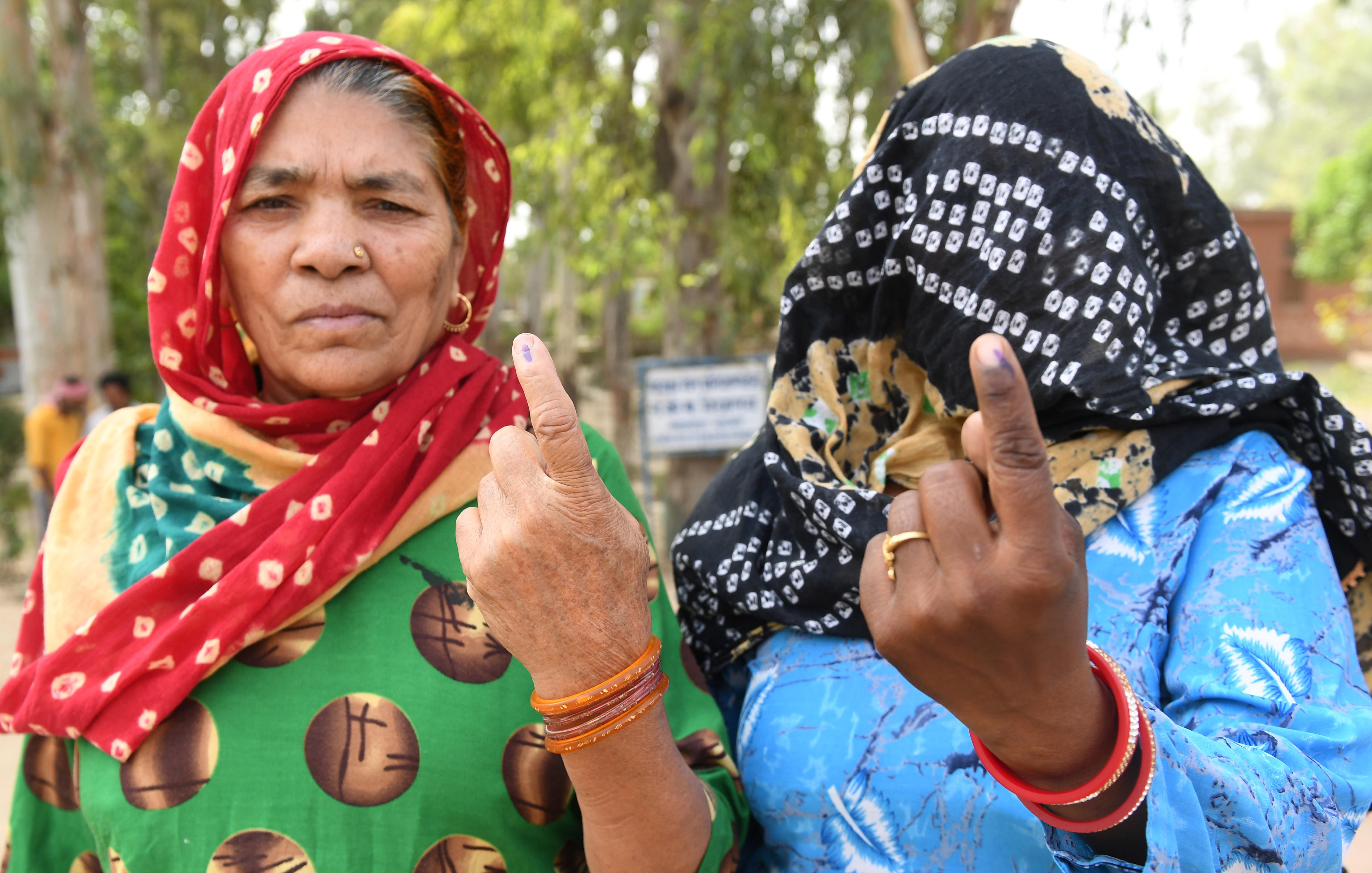 The city of Gurgaon in the northern Indian state of Haryana is also voting today.
