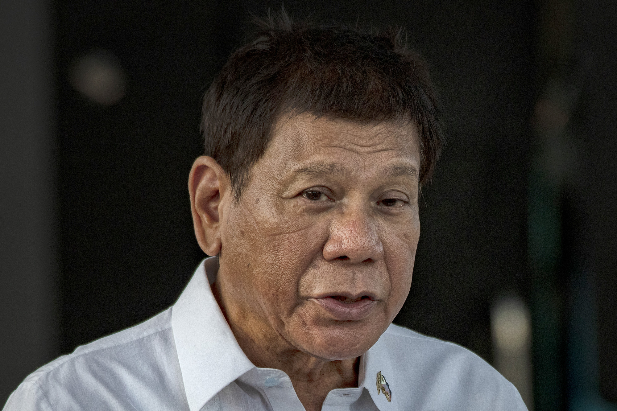 File photo shows Philippine President Rodrigo Duterte delivering a speech on February 28 in Manila, Philippines. 