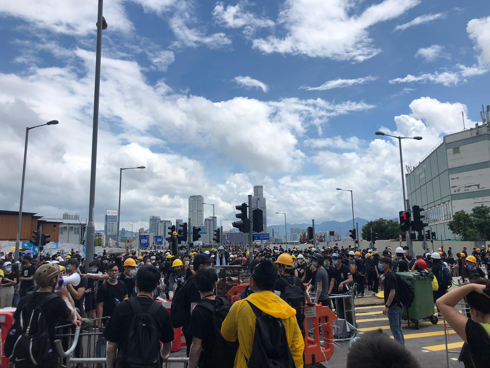 Protesters gather in Admiralty.