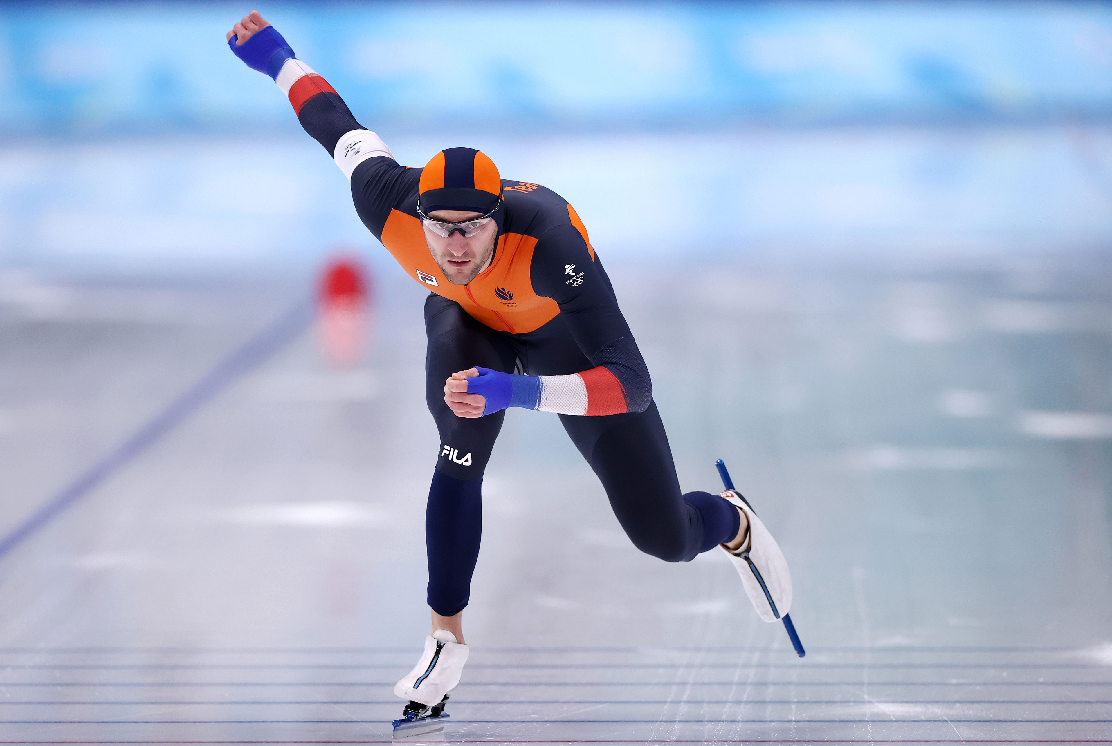 Thomas Krol of the Netherlands skates during the men's 1,000m on Friday.