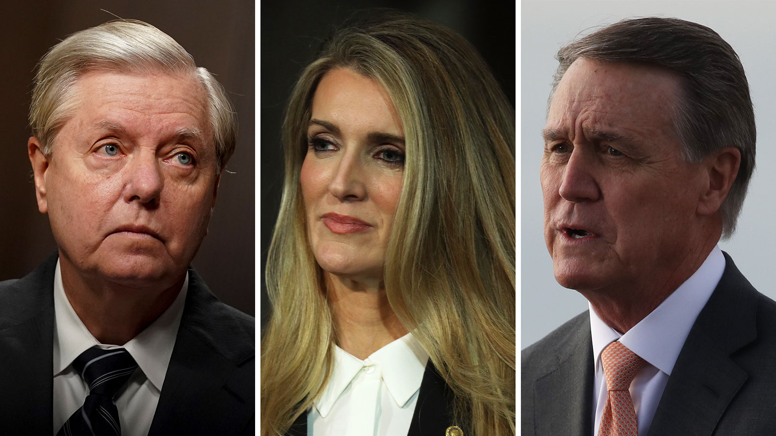 Sen. Lindsey Graham, Kelly Loeffler and David Perdue