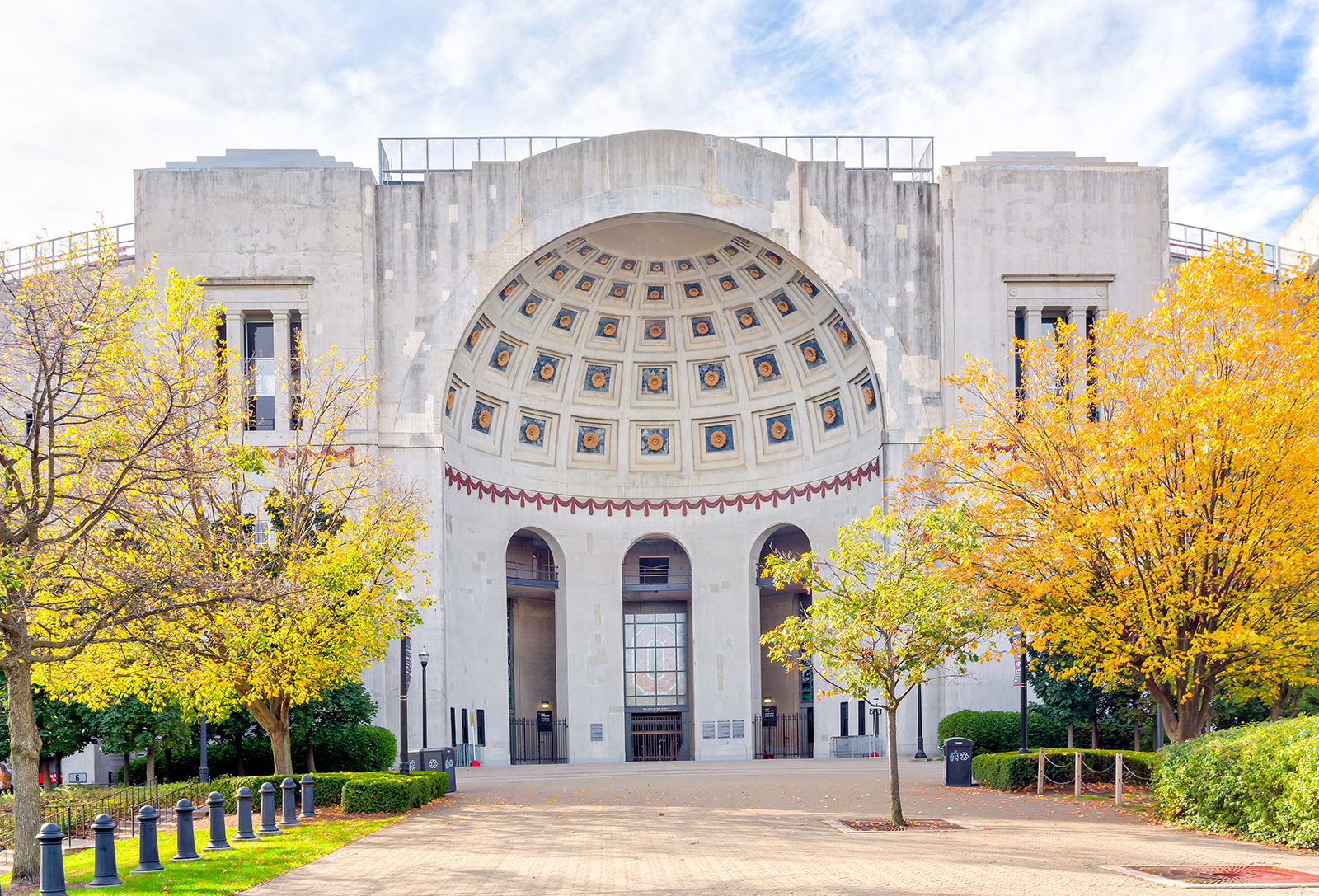 Ohio Stadium, also known as the Horseshoe, at The Ohio State University. 