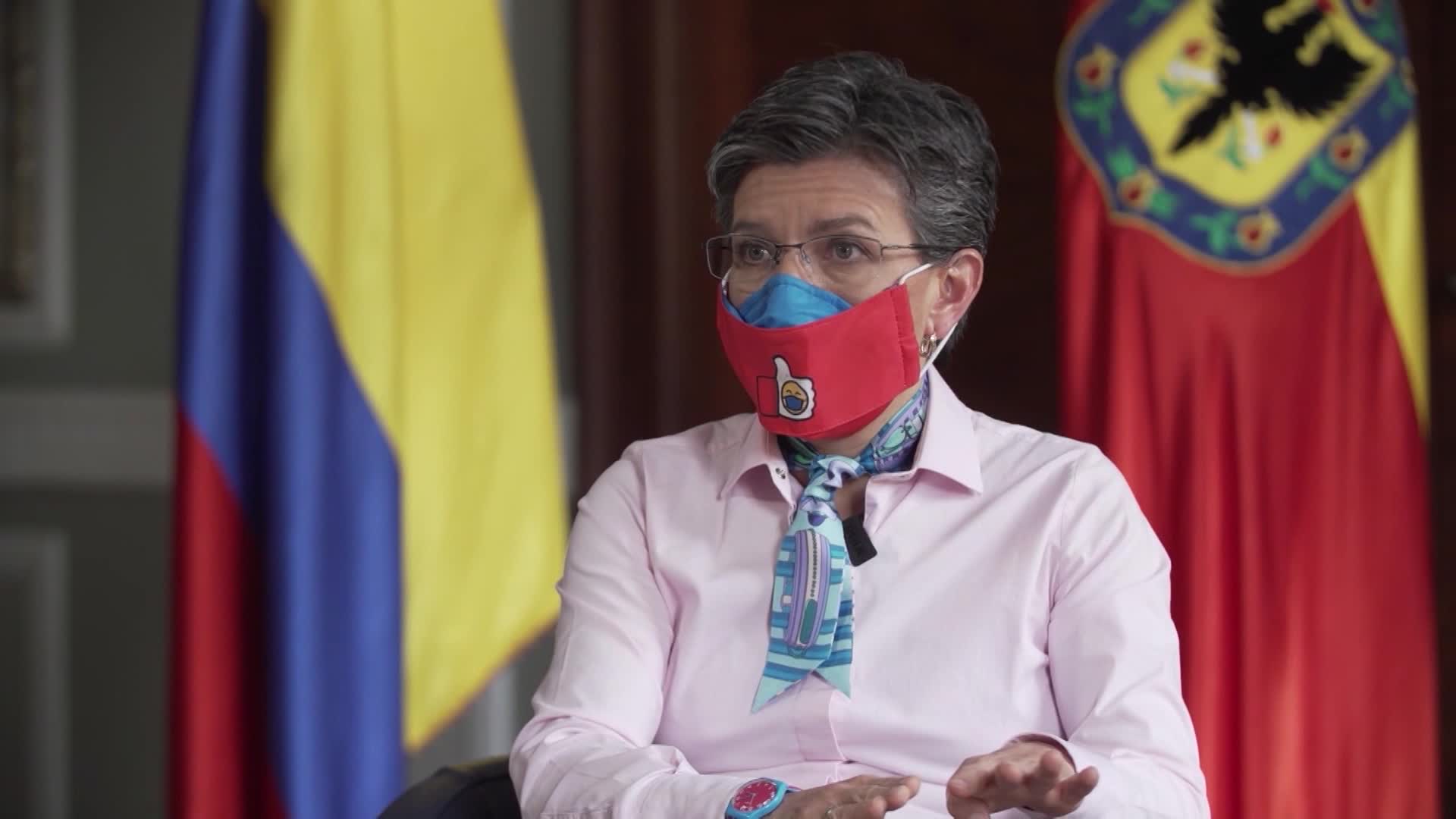 Bogota Mayor Claudia López Hernández.