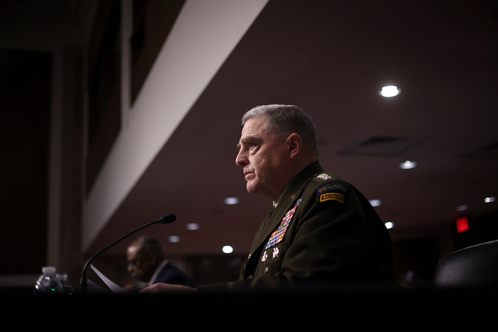 Gen. Mark Milley, Chairman of the Joint Chiefs, testifies before the Senate Armed Services Committee on Thursday, April 7 in Washington, DC. 