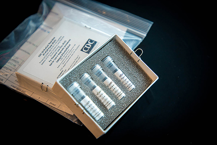 This is a picture of CDC's laboratory test kit for the 2019 novel coronavirus. 