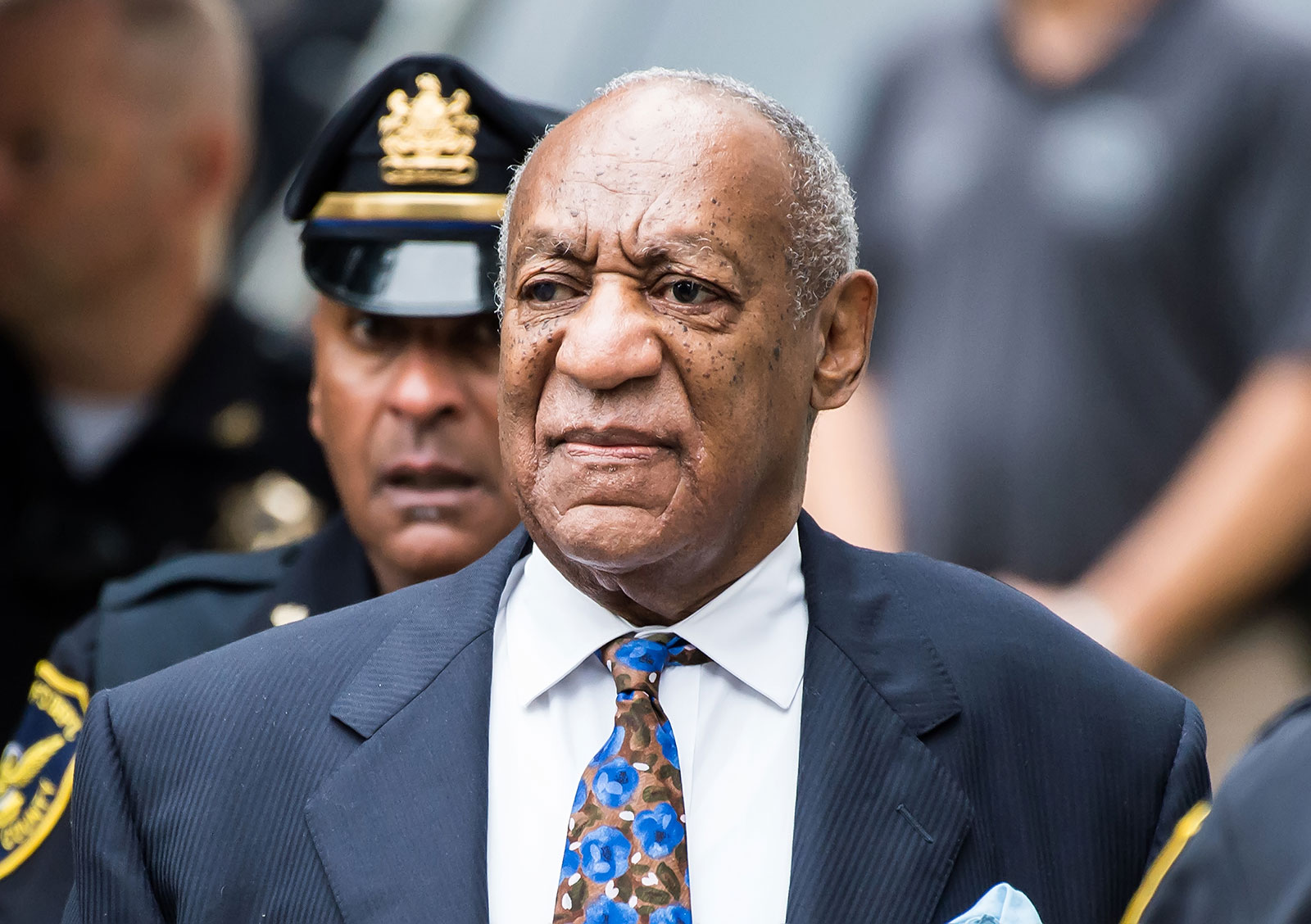 Bill Cosby arrives at the Montgomery County courthouse in 2018.