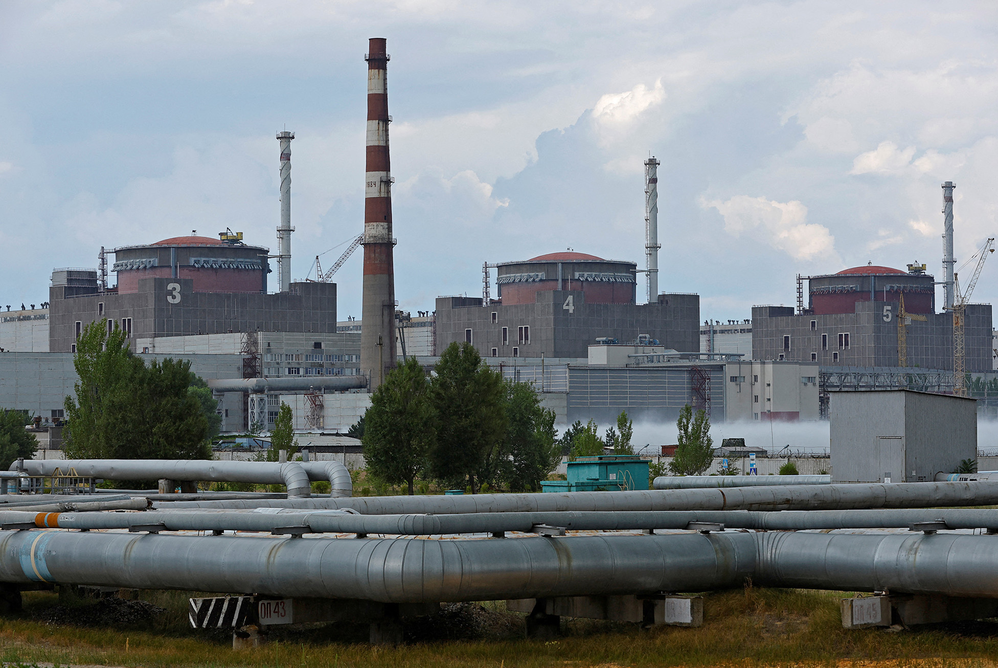 The Zaporizhzhia Nuclear Power Plant, Ukraine, on August 4.