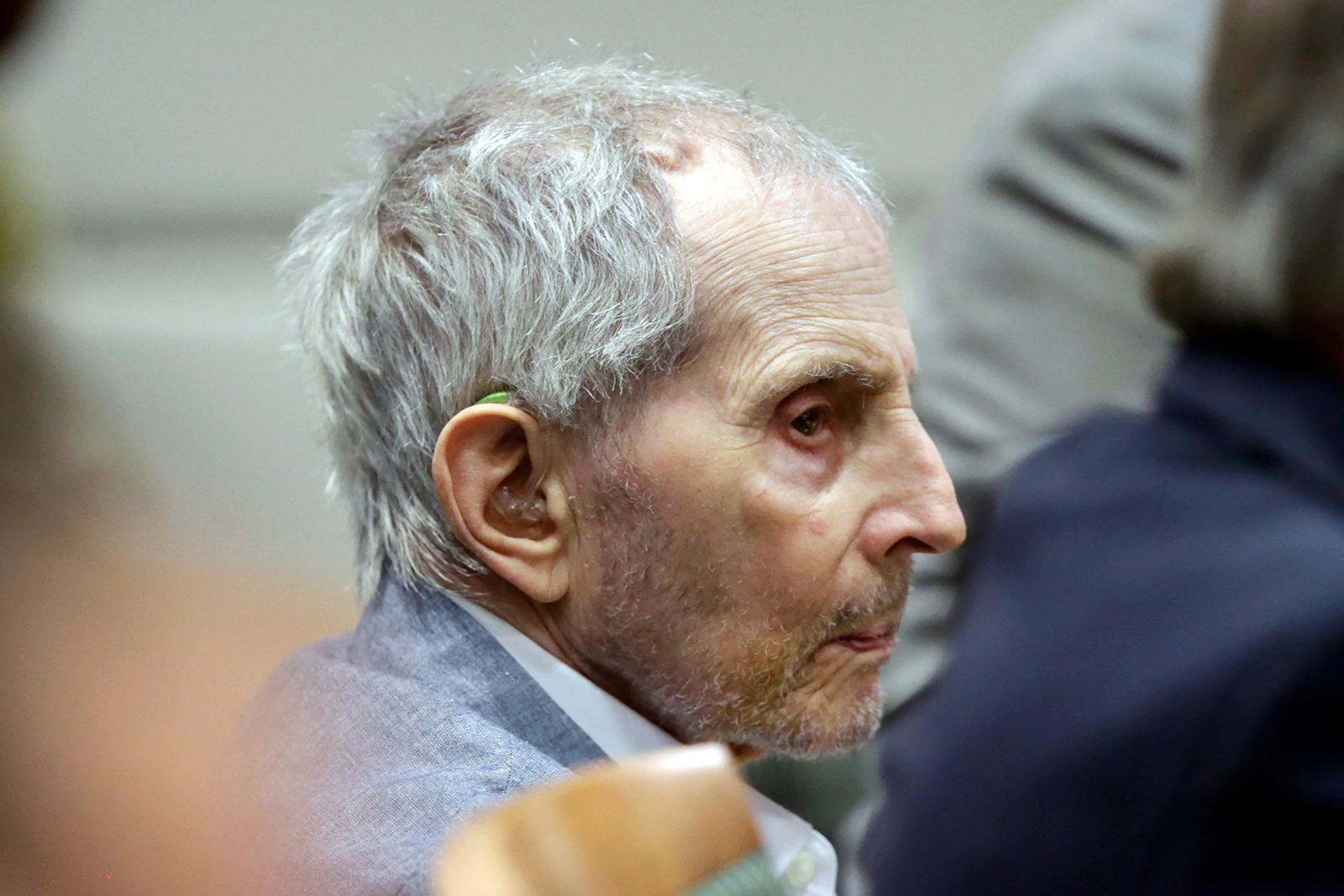 Real estate heir Robert Durst looks on during his murder trial on March 10, in Los Angeles, California. 