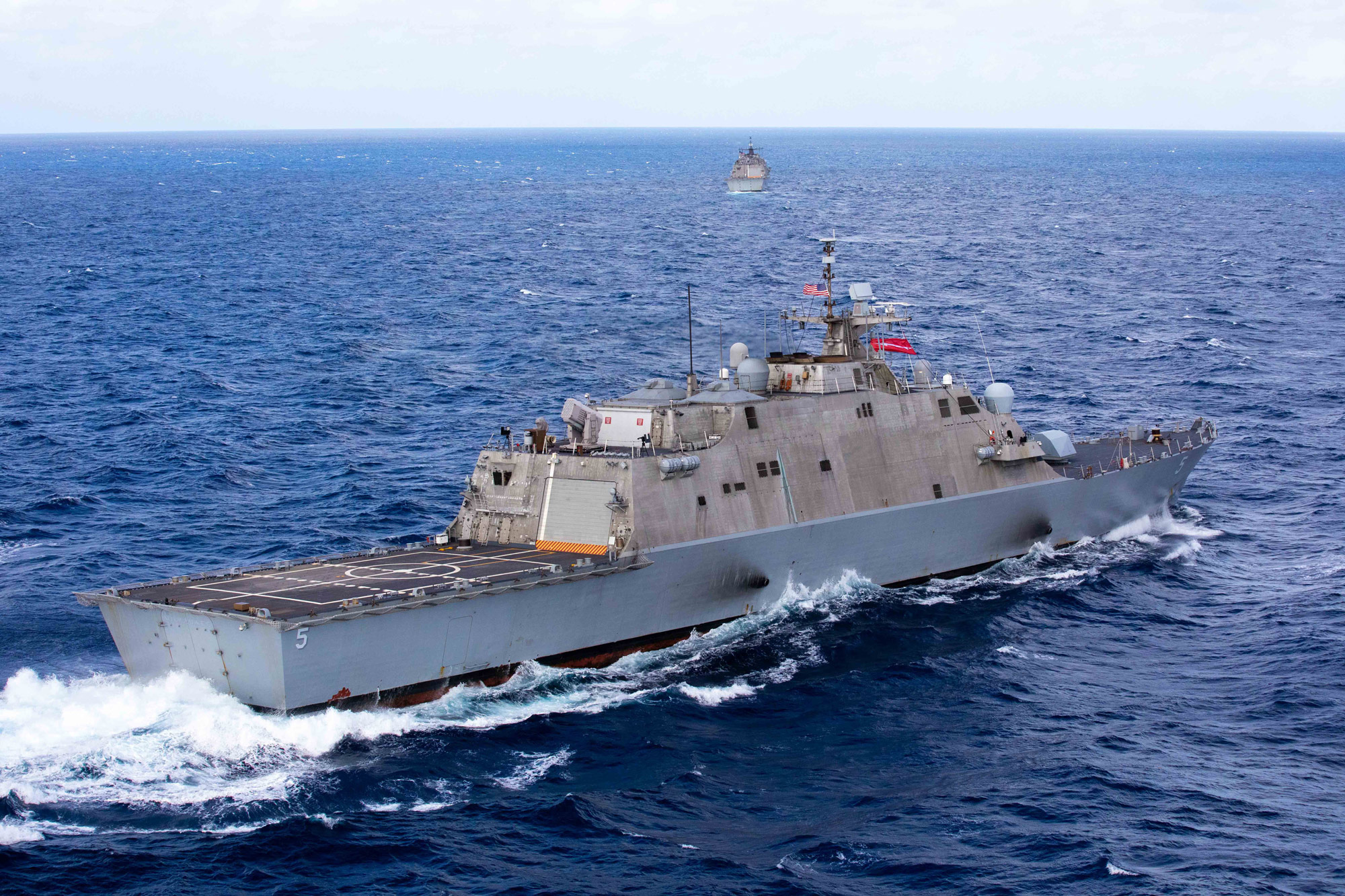 The USS Milwaukee is seen on December 16. 