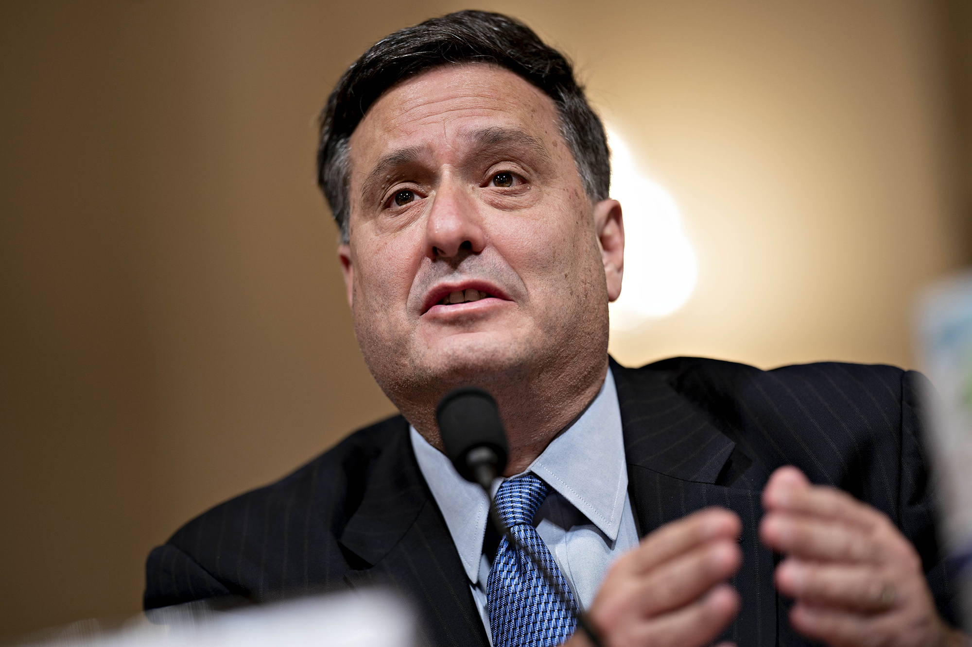 Ron Klain speaks during a House Homeland Security Subcommittee hearing in Washington, DC, in 2020. 