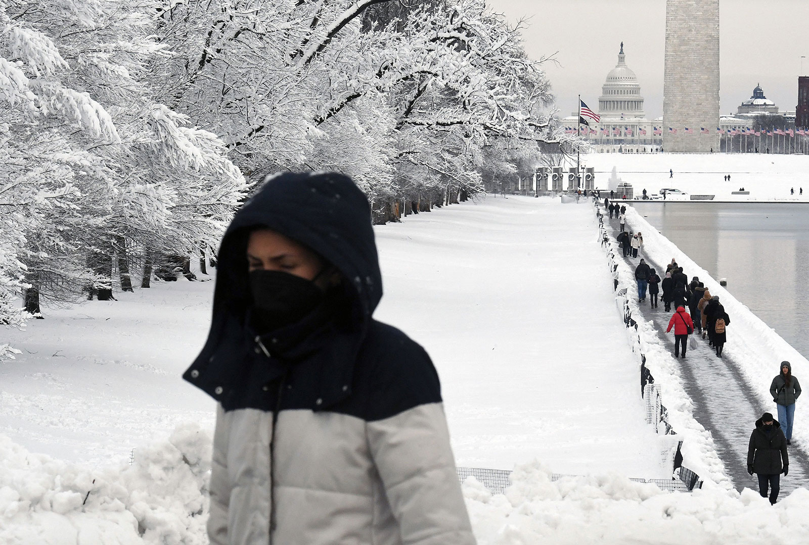 Notable snow totals from the winter storm hitting the MidAtlantic US