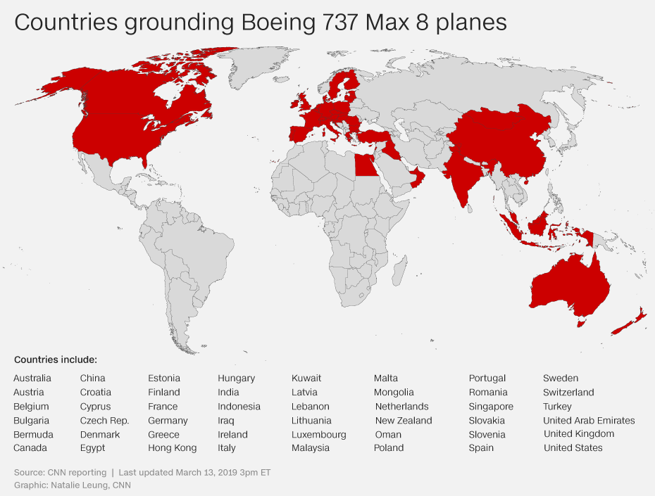 Boeing Locations Map