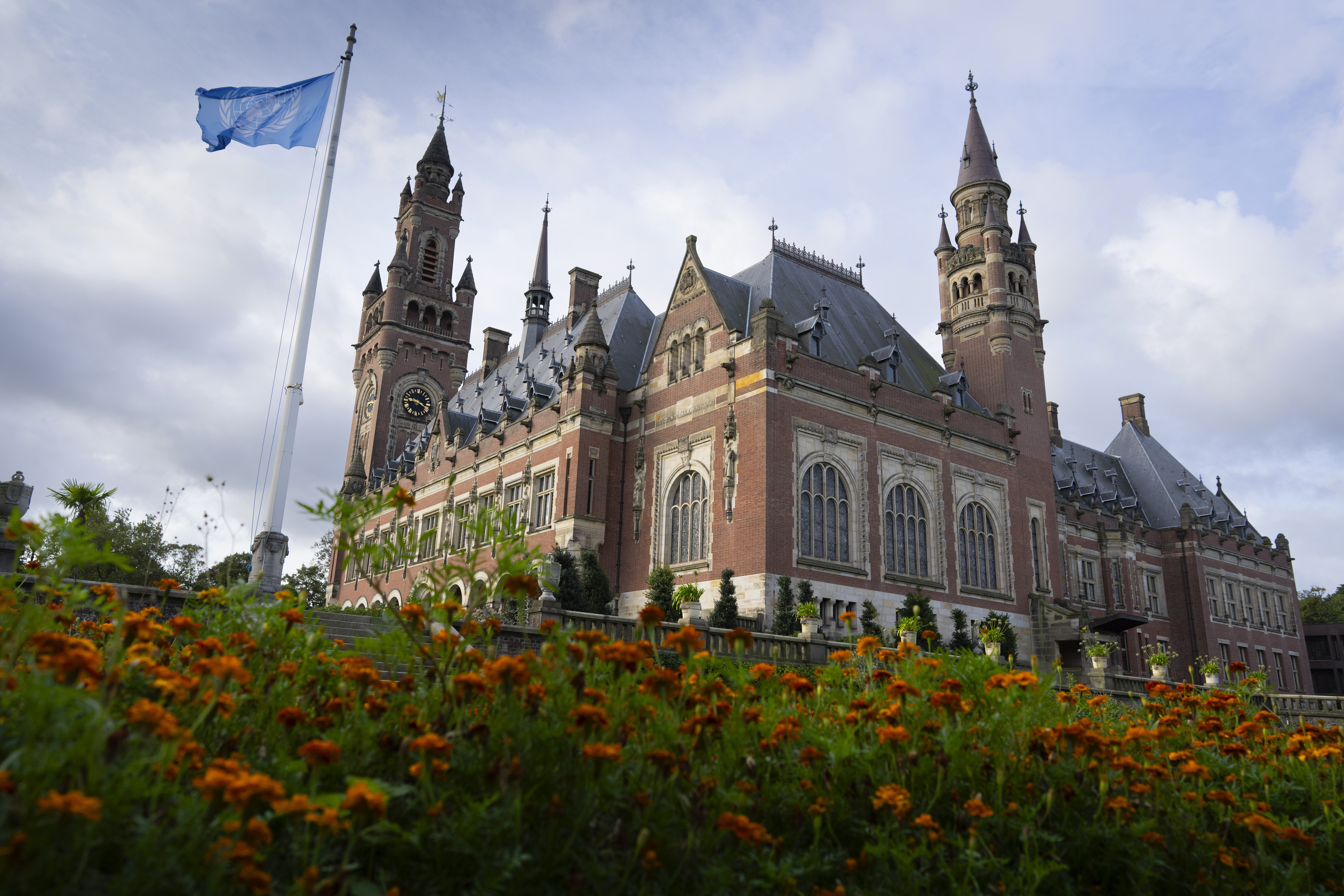The Peace Palace, which houses the United Nations International Court of Justice, in The Hague, Netherlands, on September 19, 2023.