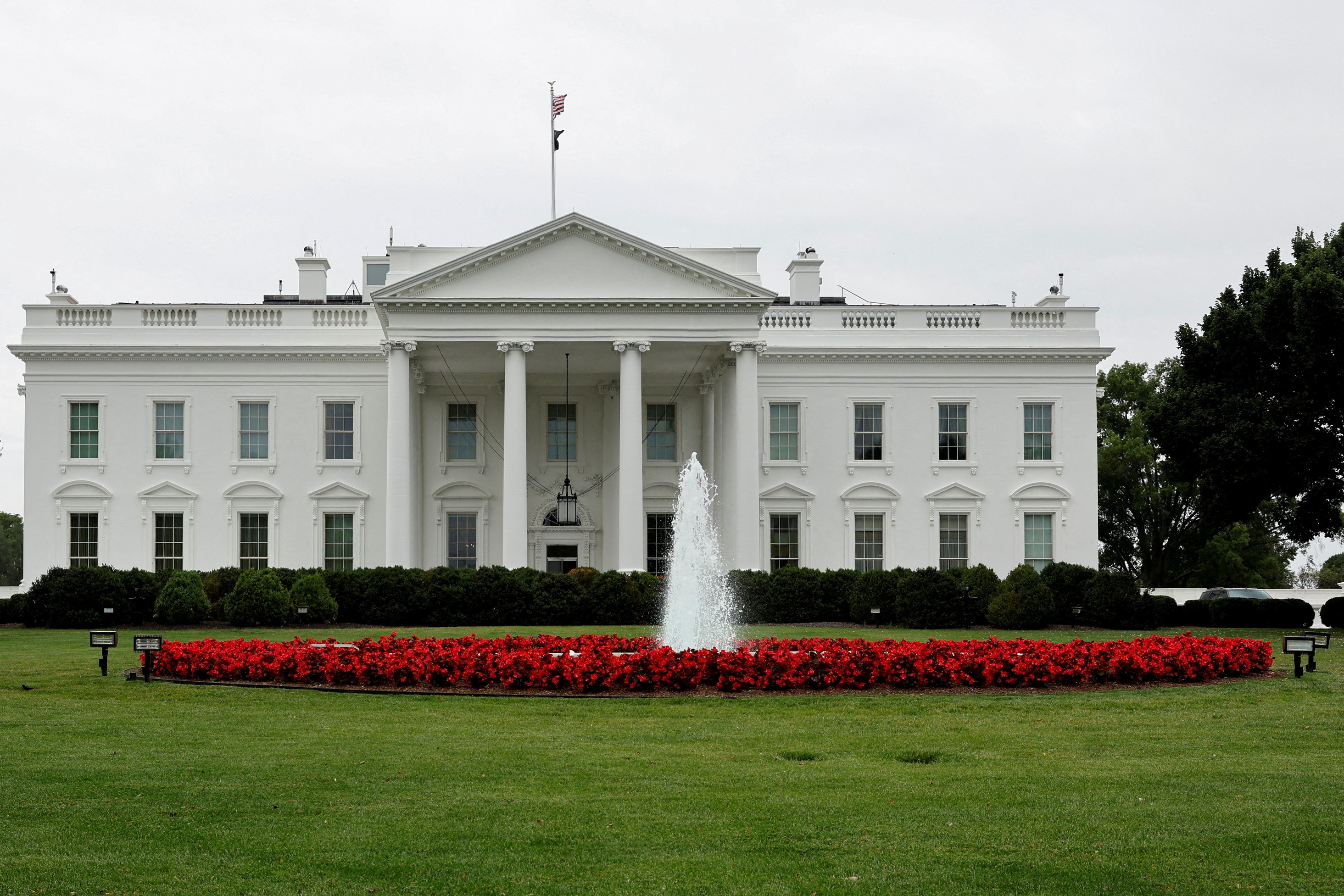 A general view of the White House on June 12.